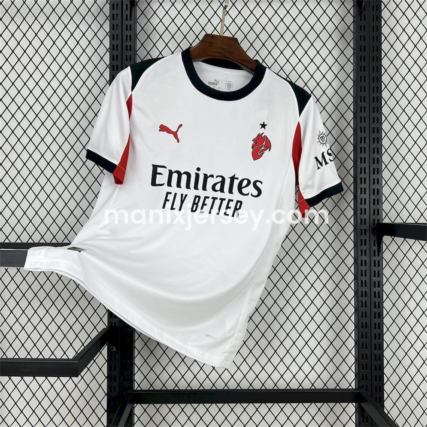 ManixJersey.com | AC Milan 25-26 Away White Jersey - Fans Version -Customize Name, Number and Patch | Worldwide Shipping