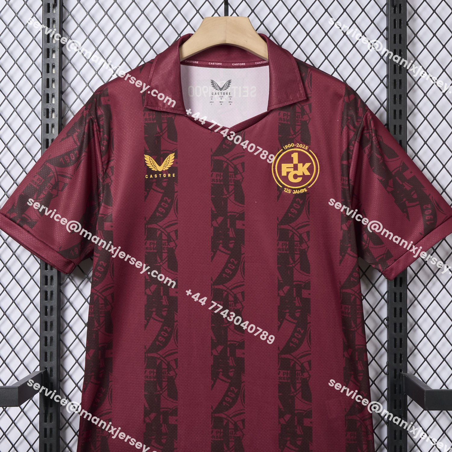 ManixJersey.com | Kaiserslautern 25-26 125-Year Anniversary Jersey - Fans Version -Customize Name, Number and Patch | Worldwide Shipping