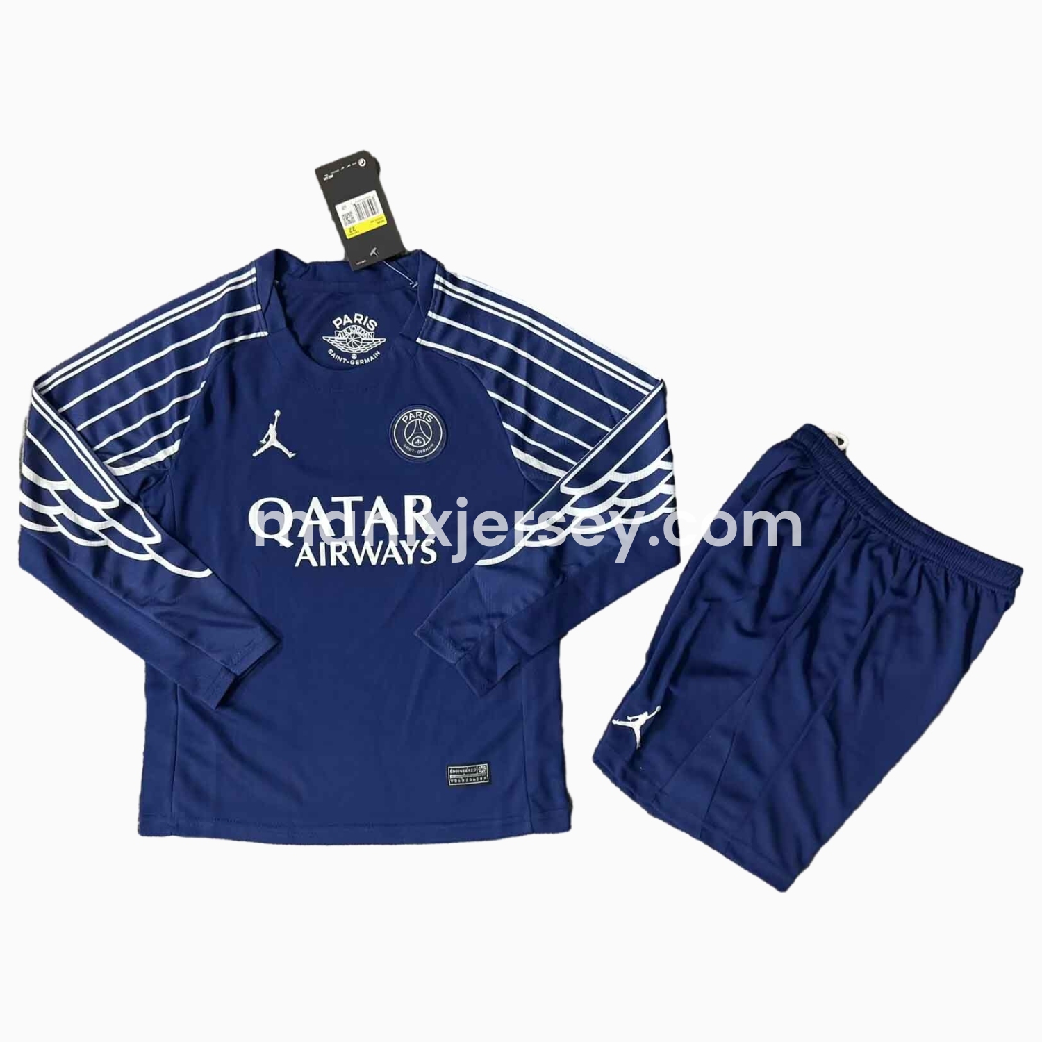 ManixJersey.com | Paris Saint-Germain PSG 24-25 Fourth Long Sleeves Kids Kit -Customize Name, Number and Patch | Worldwide Shipping