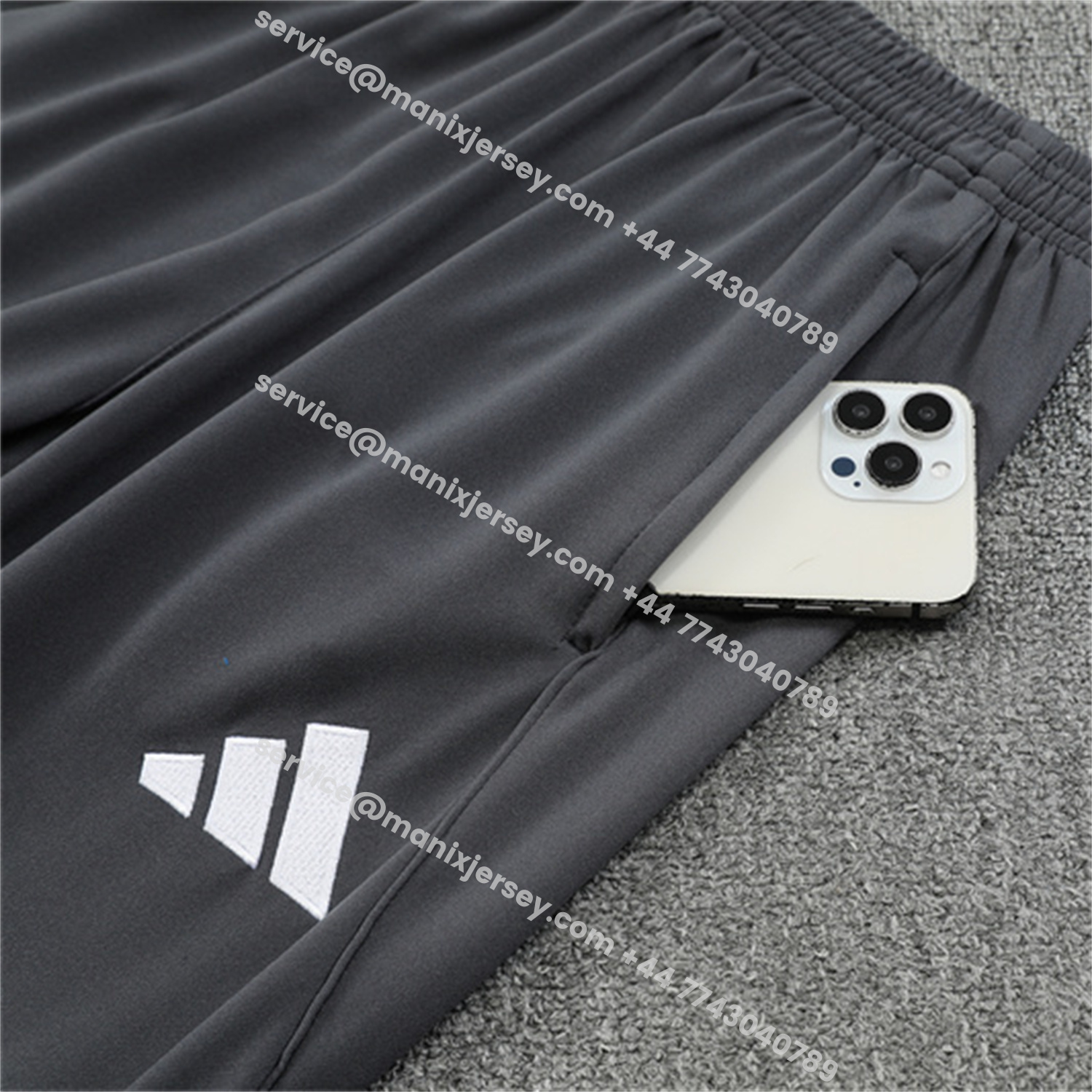 ManixJersey.com | Arsenal 25-26 Kids Long Sleeve Training Set - Wine Red Top & Grey Pants -Customize Name, Number and Patch | Worldwide Shipping