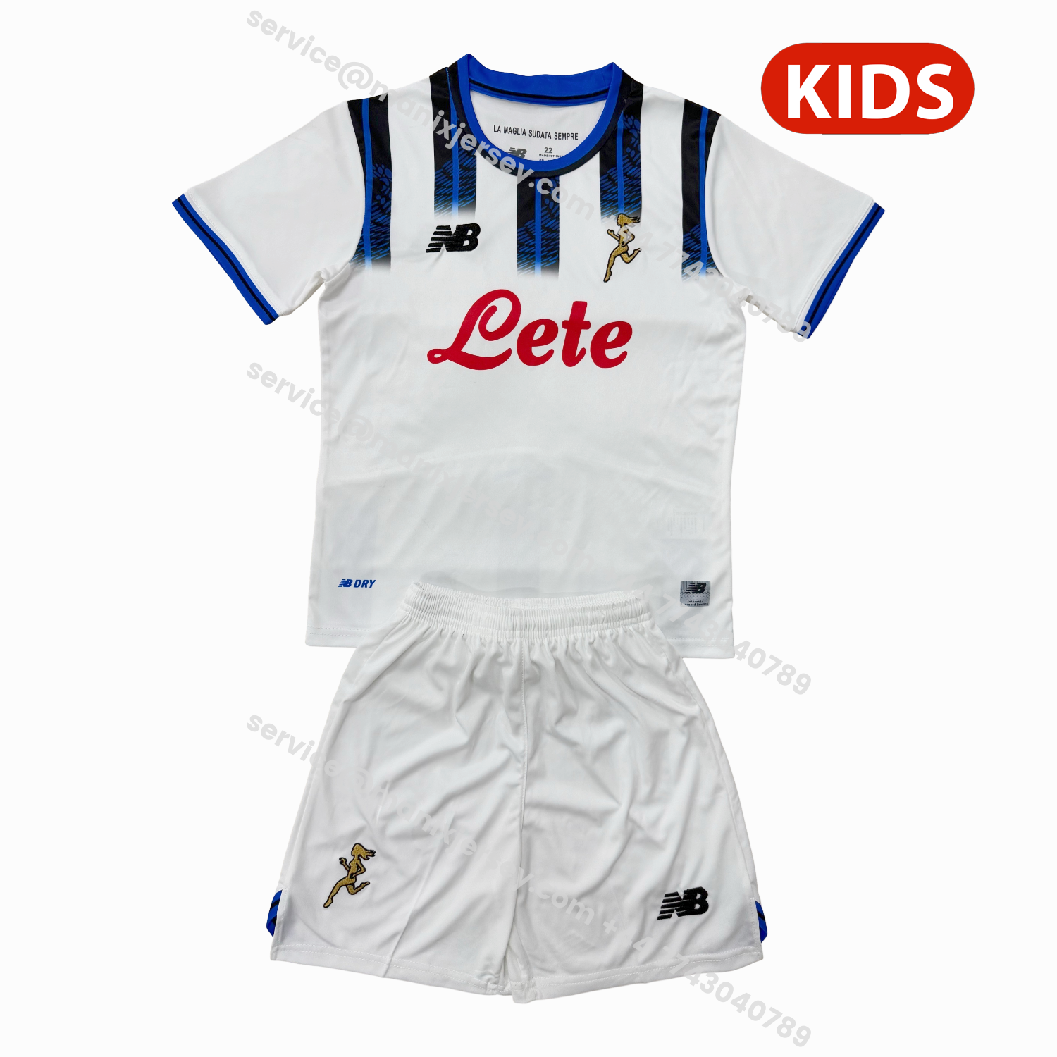 ManixJersey.com | Atalanta 25-26 Away Kids Kit -Customize Name, Number and Patch | Worldwide Shipping