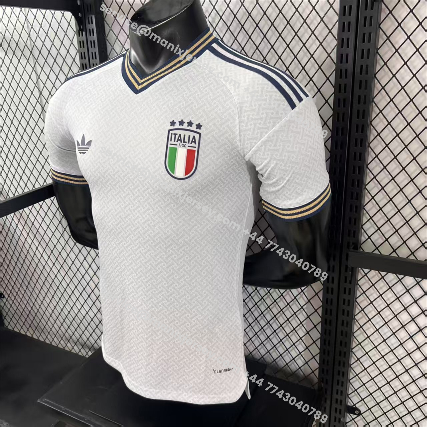 ManixJersey.com | Italy 2026 Away White Jersey - Player Version -Customize Name, Number and Patch | Worldwide Shipping