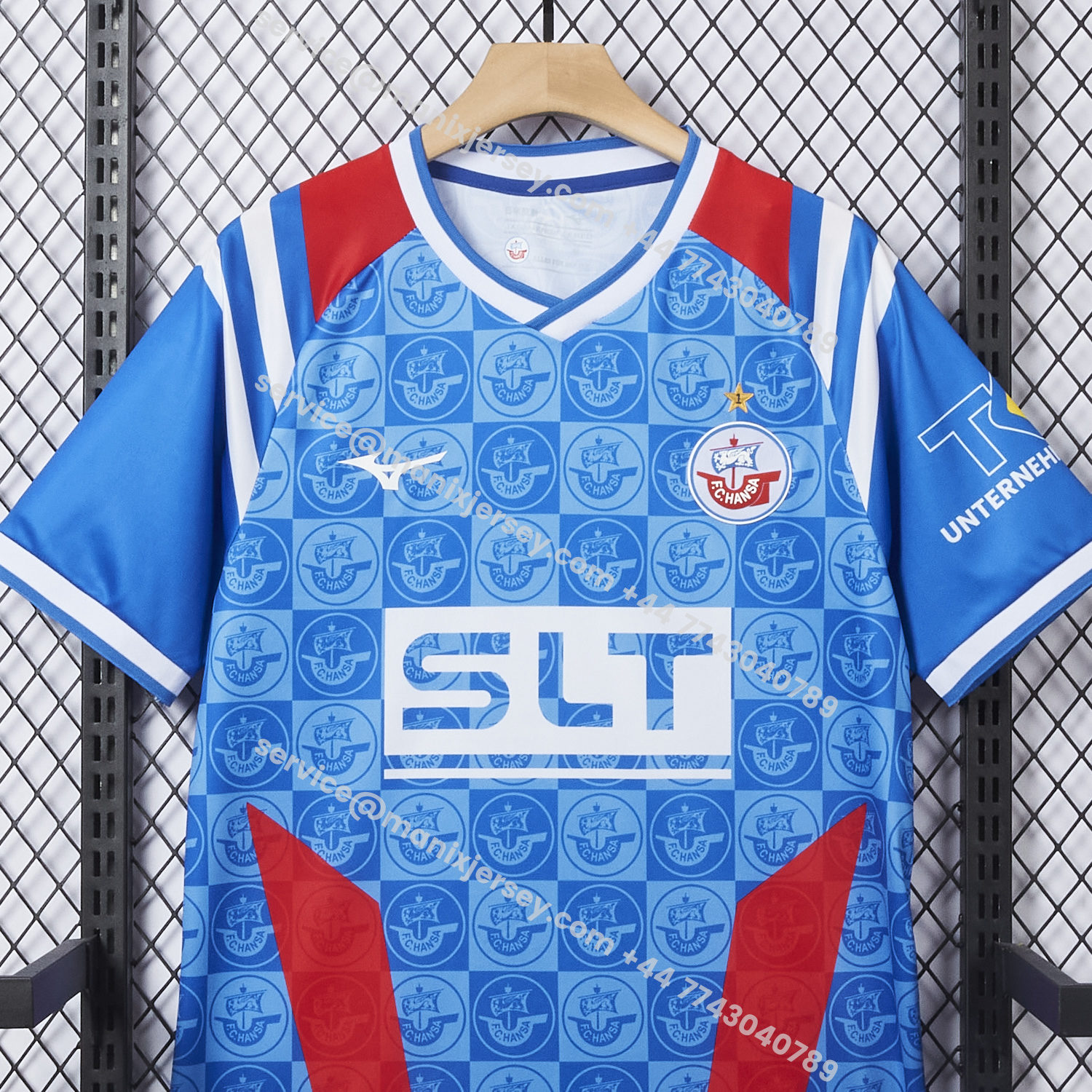 ManixJersey.com | Hansa Rostock 25-26 Home Jersey - Fans Version -Customize Name, Number and Patch | Worldwide Shipping