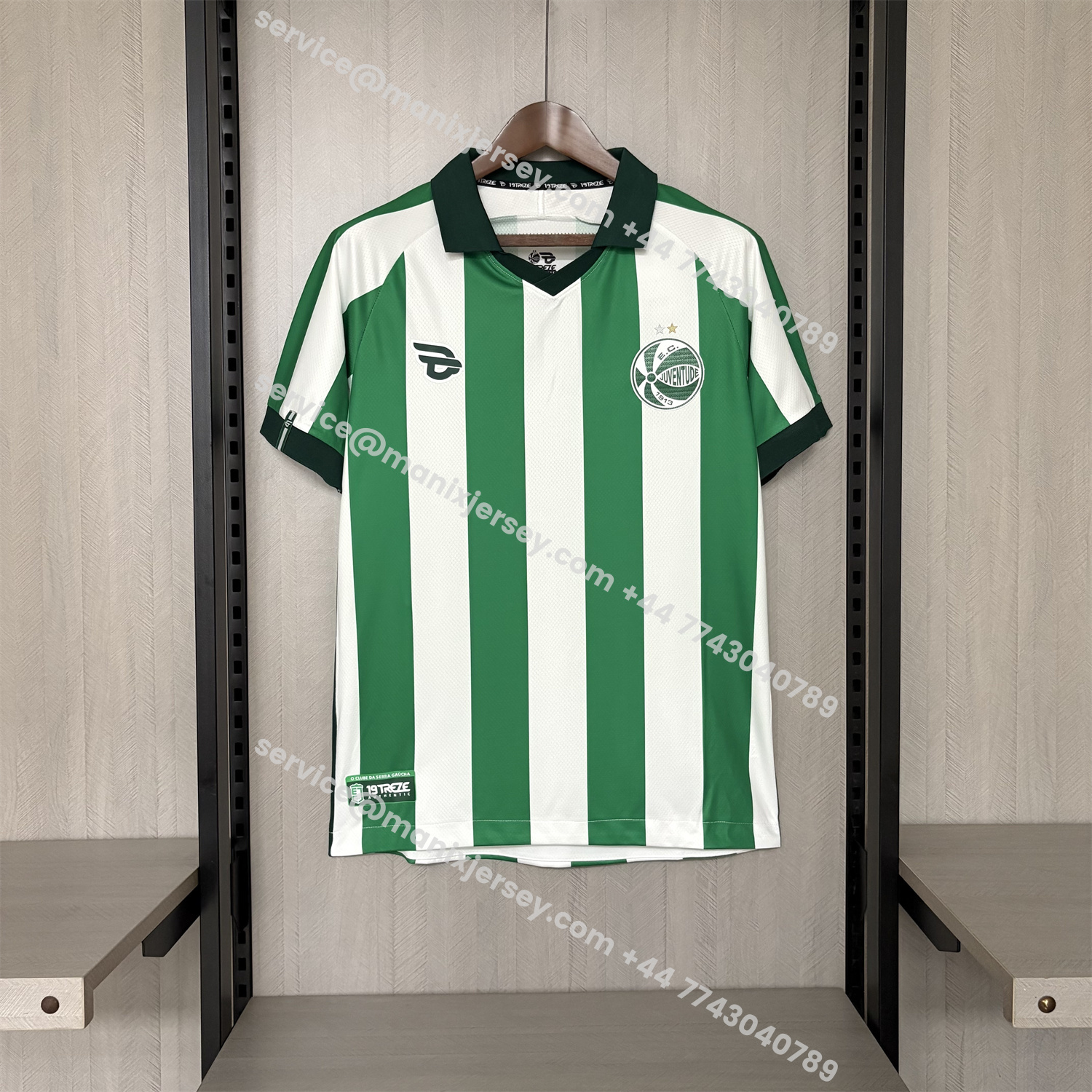 ManixJersey.com | EC Juventude 25-26 Home Unsponsored Green And White Jersey - Fans Version -Customize Name, Number and Patch | Worldwide Shipping