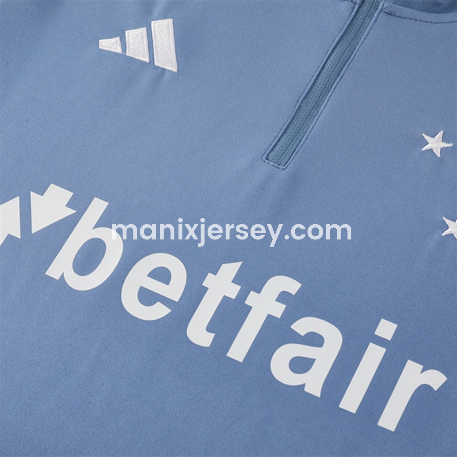 ManixJersey.com | Cruzeiro 25-26 Long Sleeve Training Set - Blue Grey -Customize Name, Number and Patch | Worldwide Shipping