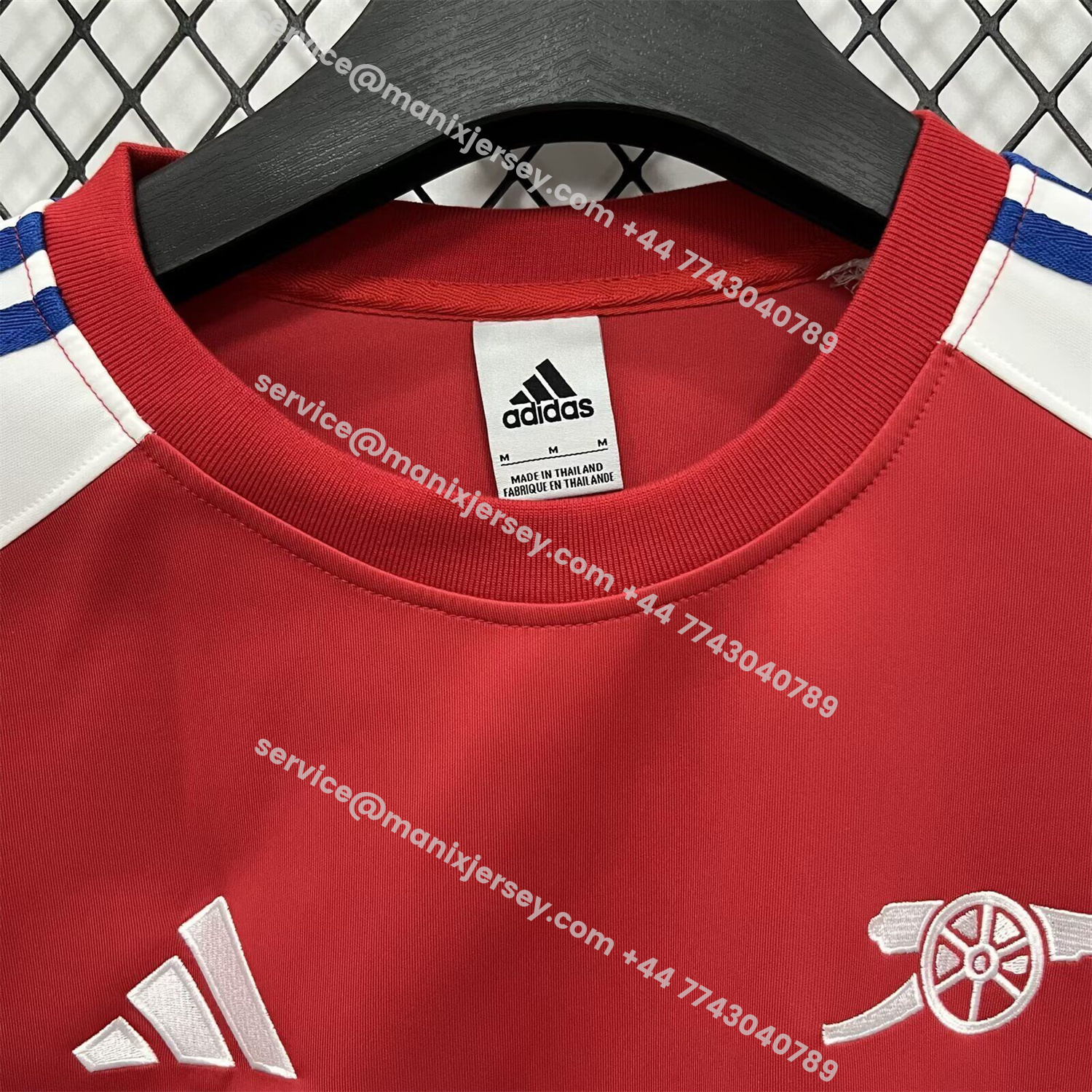 ManixJersey.com | Arsenal 25-26 Home Red Unisex Pullover Hoodie -Customize Name, Number and Patch | Worldwide Shipping