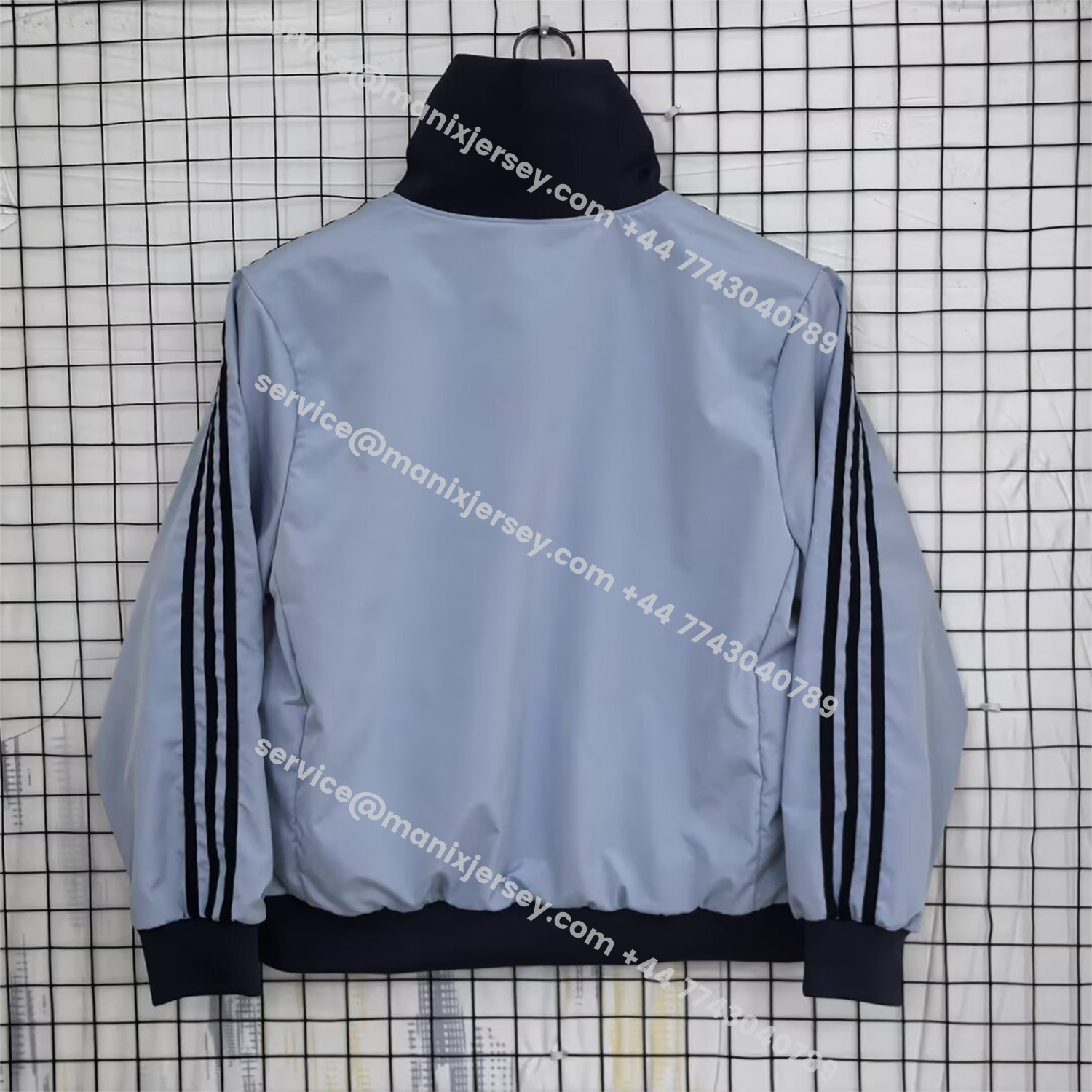 ManixJersey.com | Argentina 25-26 Training Windbreaker Jacket - Grey -Customize Name, Number and Patch | Worldwide Shipping