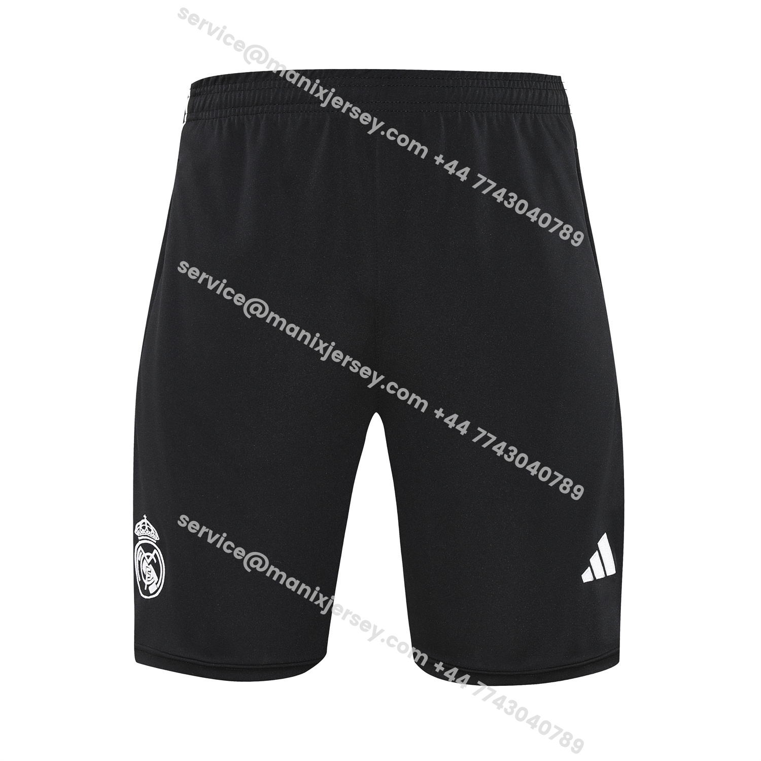 ManixJersey.com | Real Madrid 25-26 Vest Training Set - Grey And White Vest & Black Shorts -Customize Name, Number and Patch | Worldwide Shipping