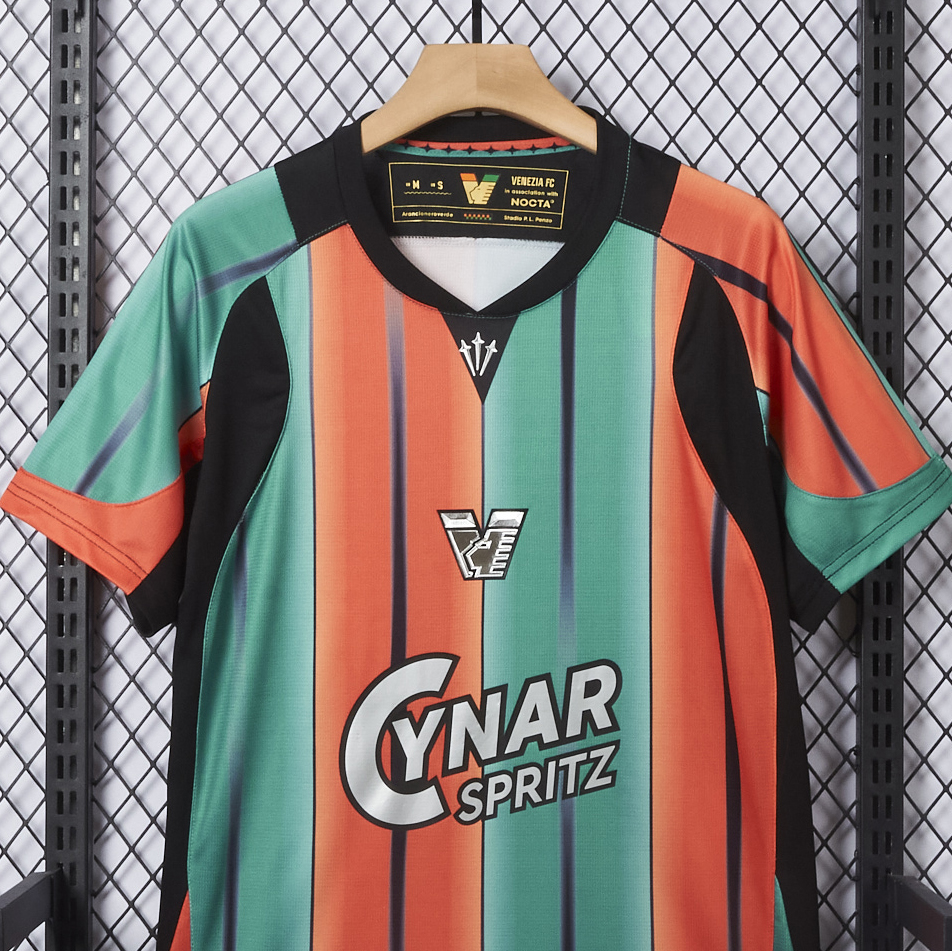 ManixJersey.com | Venezia FC 25-26 Orange And Green Special Jersey - Fans Version -Customize Name, Number and Patch | Worldwide Shipping