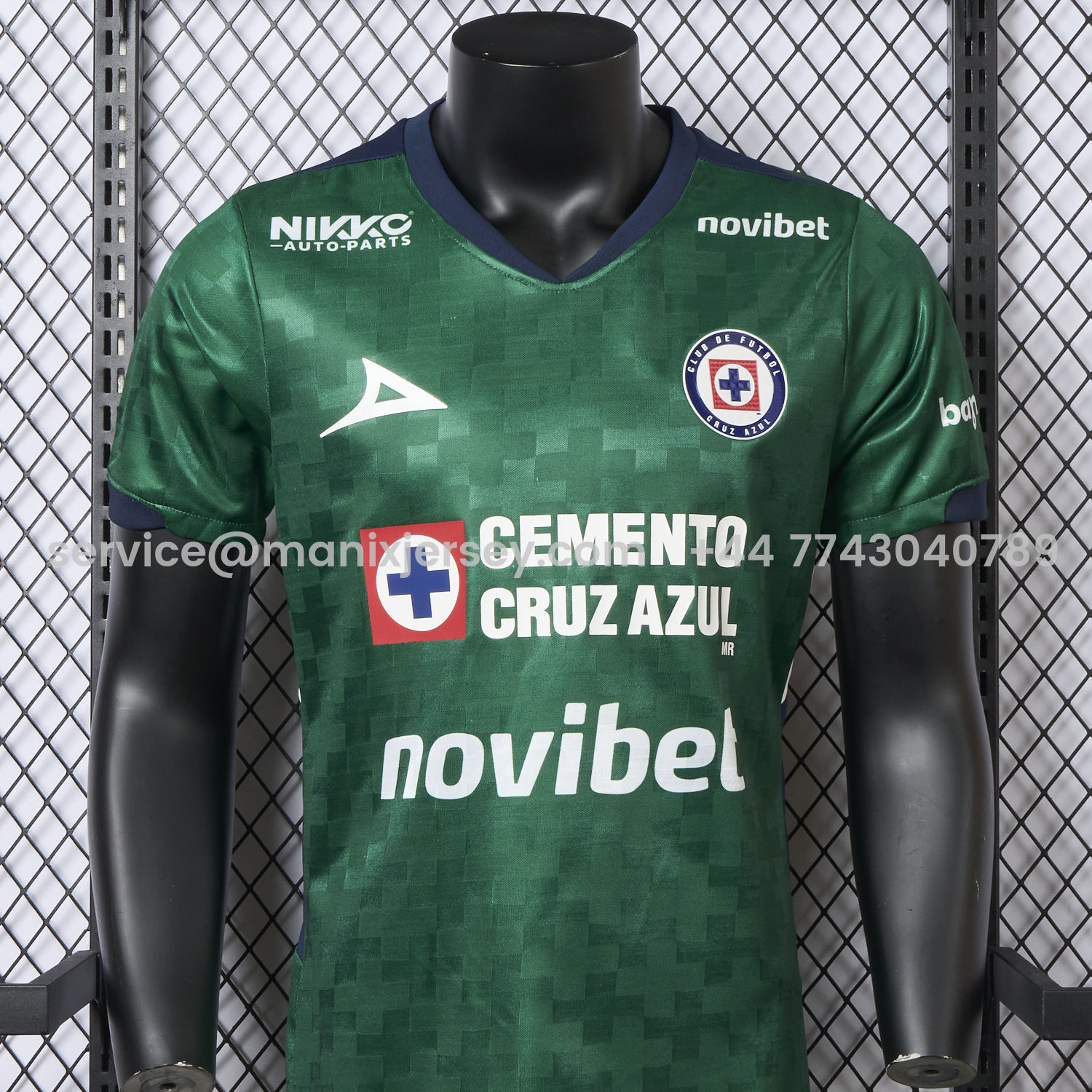 ManixJersey.com | Cruz Azul 25-26 Goalkeeper Green Jersey - Player Version -Customize Name, Number and Patch | Worldwide Shipping