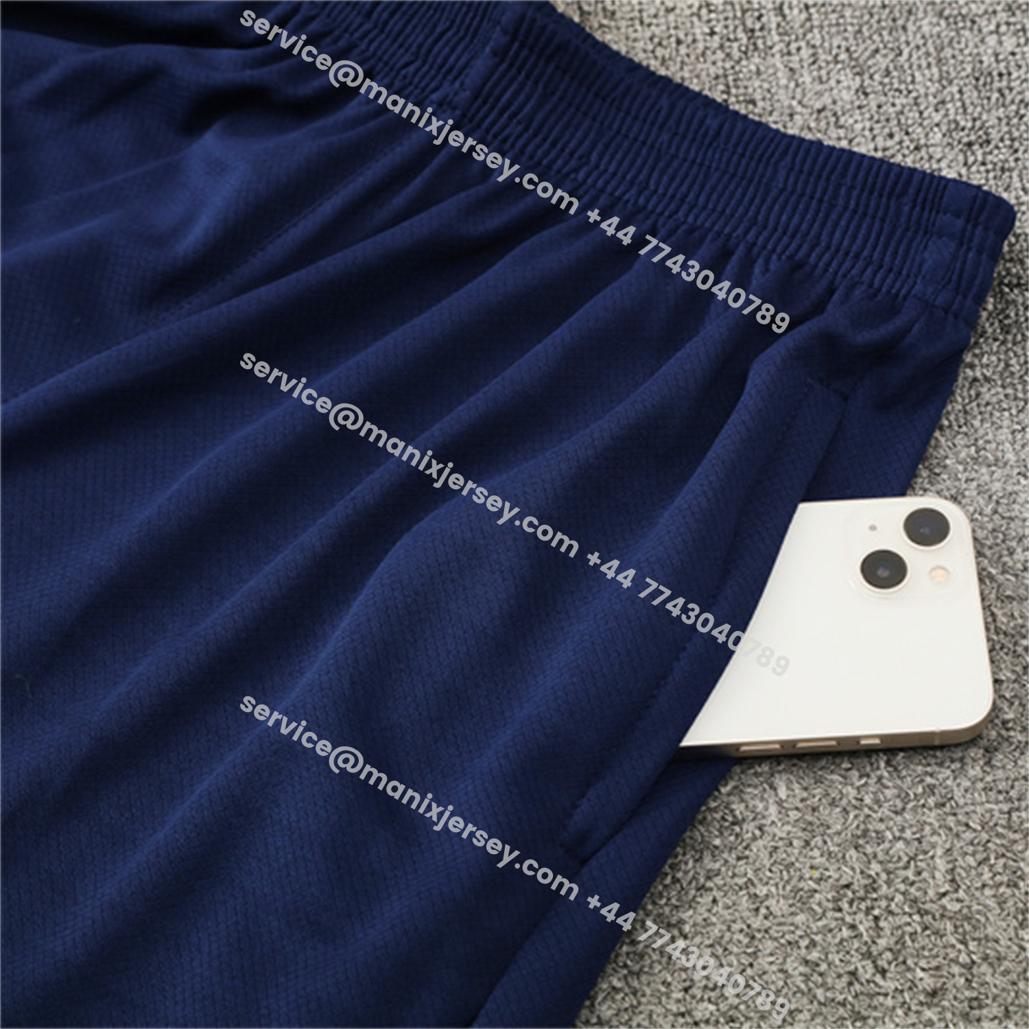 ManixJersey.com | Barcelona 25-26 Short-Sleeve Training Set - Royal Blue Top Orange Sponsor & Royal Blue Shorts -Customize Name, Number and Patch | Worldwide Shipping