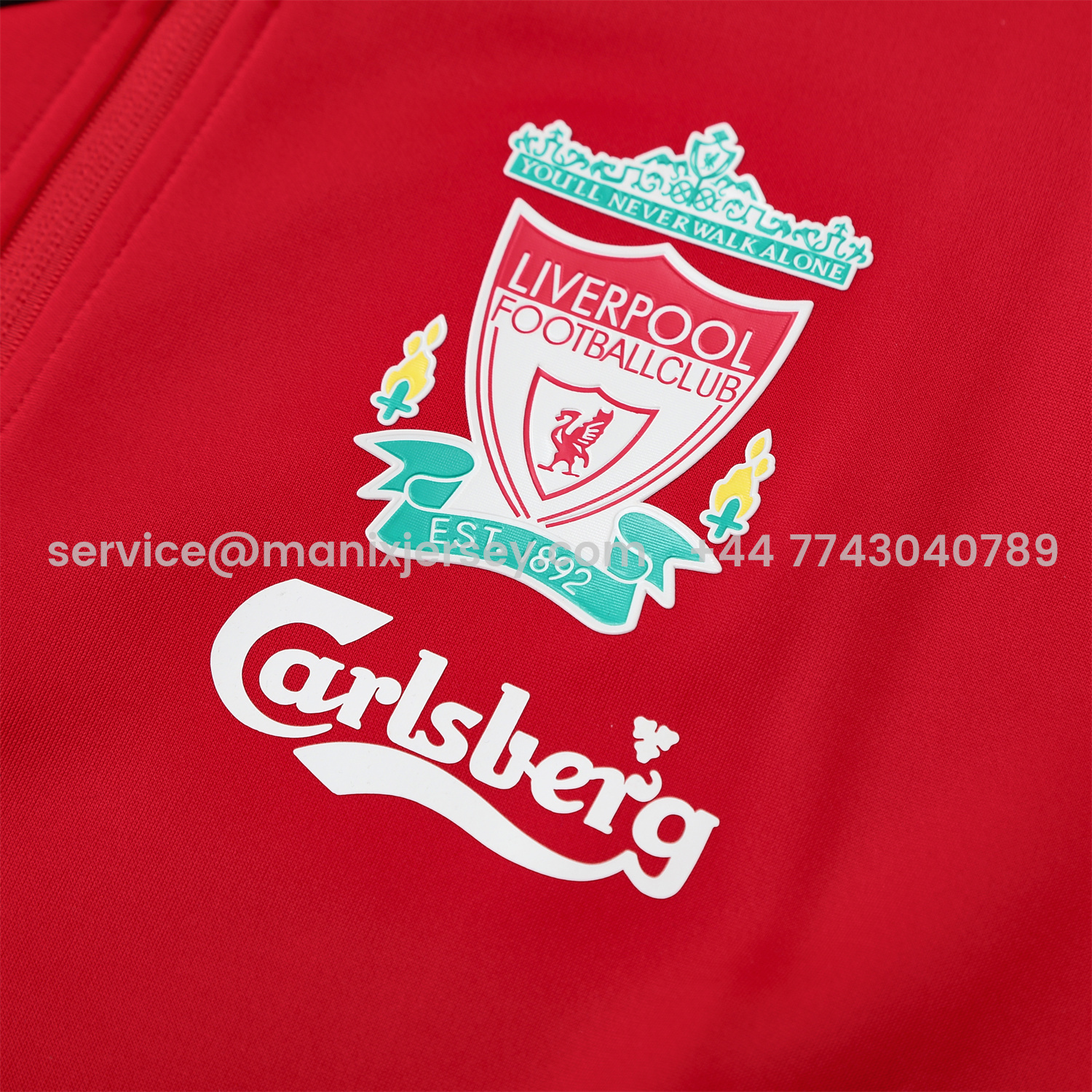 ManixJersey.com | Liver.pool 25-26 Jacket Training Tracksuit - Red Jackets & Deep Blue Pants -Customize Name, Number and Patch | Worldwide Shipping