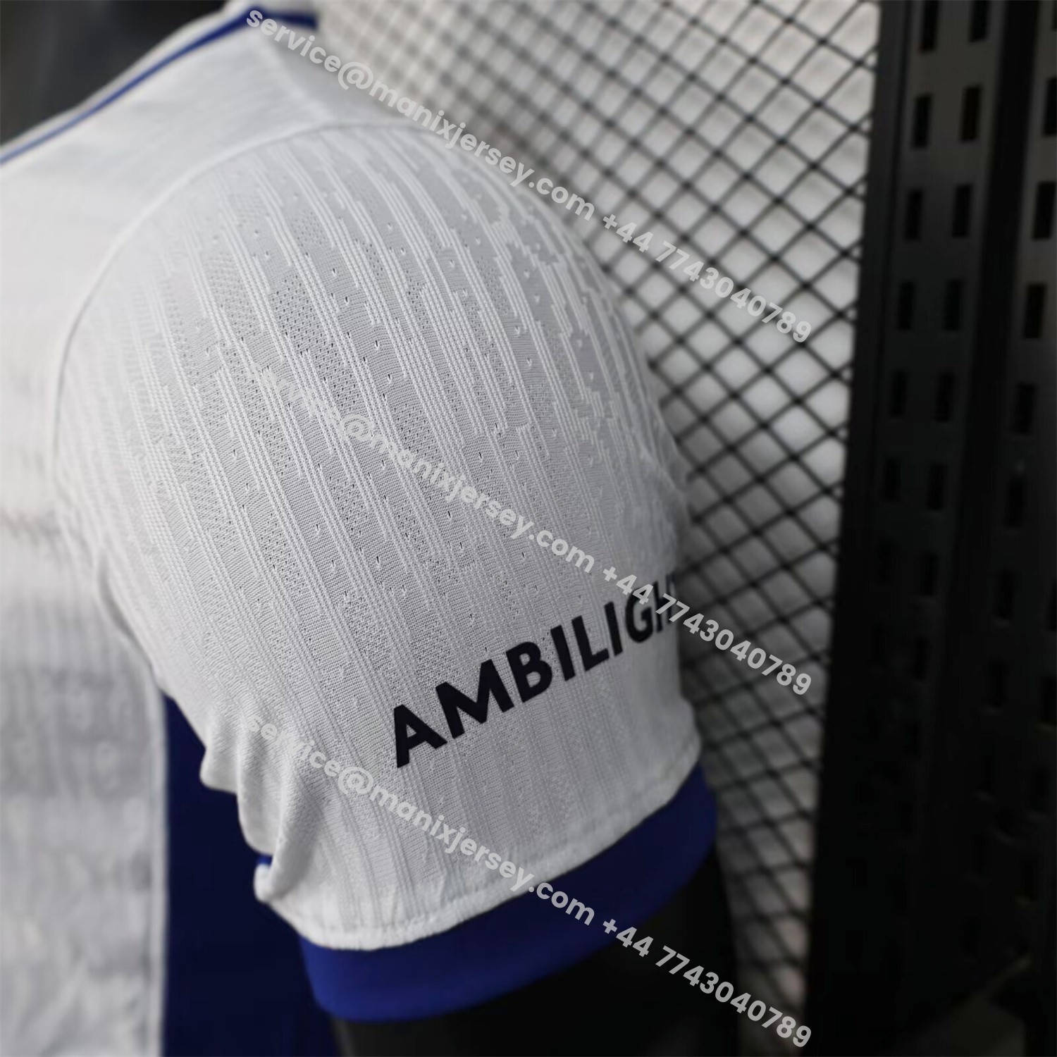 ManixJersey.com | Barcelona 25-26 Red And Blue Vertical Stripes Special White Jersey - Player Version -Customize Name, Number and Patch | Worldwide Shipping