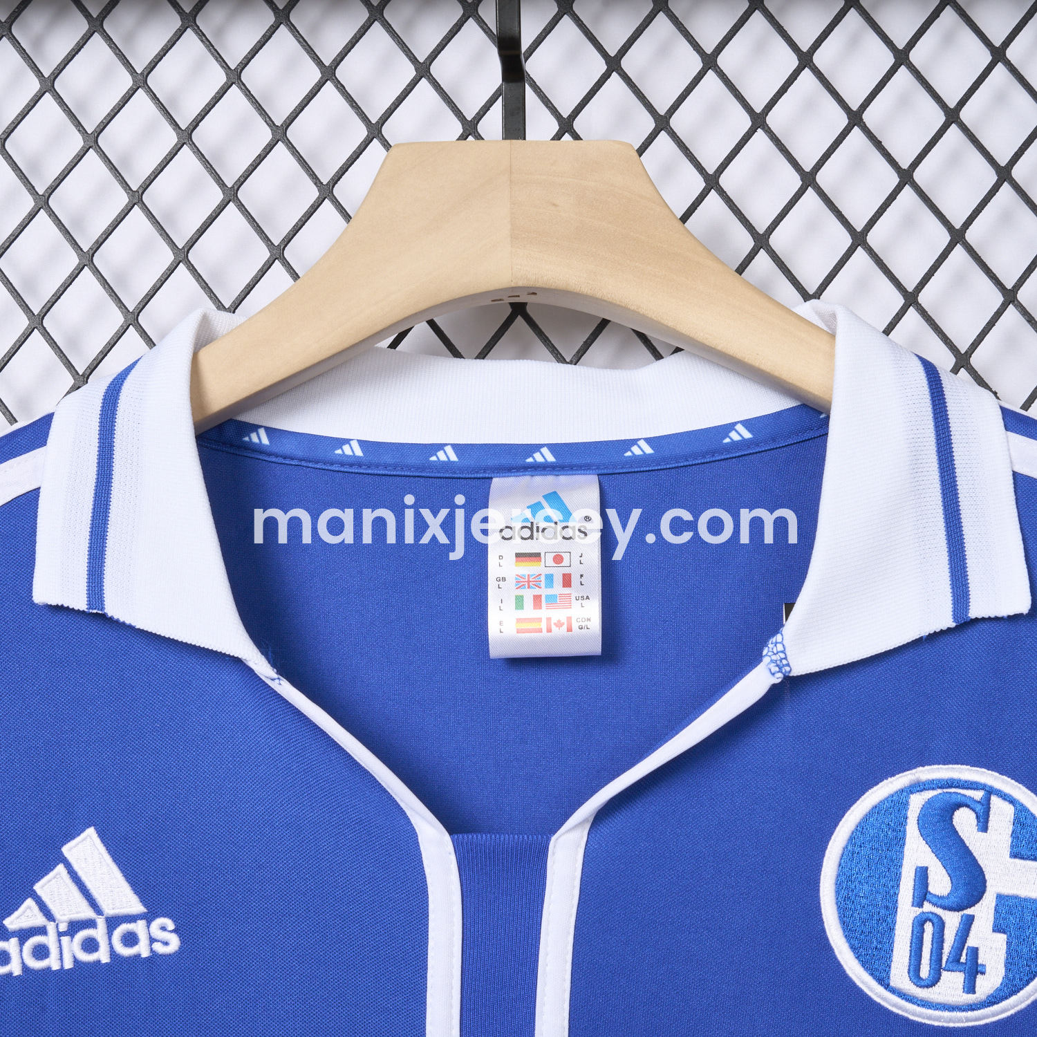 ManixJersey.com | Retro Schalke 04 2000-01 Home Jersey -Customize Name, Number and Patch | Worldwide Shipping