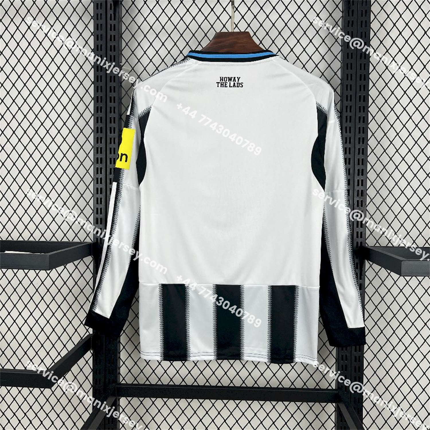 ManixJersey.com | Newcastle United 25-26 Home Long Sleeves Jersey - Fans Version -Customize Name, Number and Patch | Worldwide Shipping