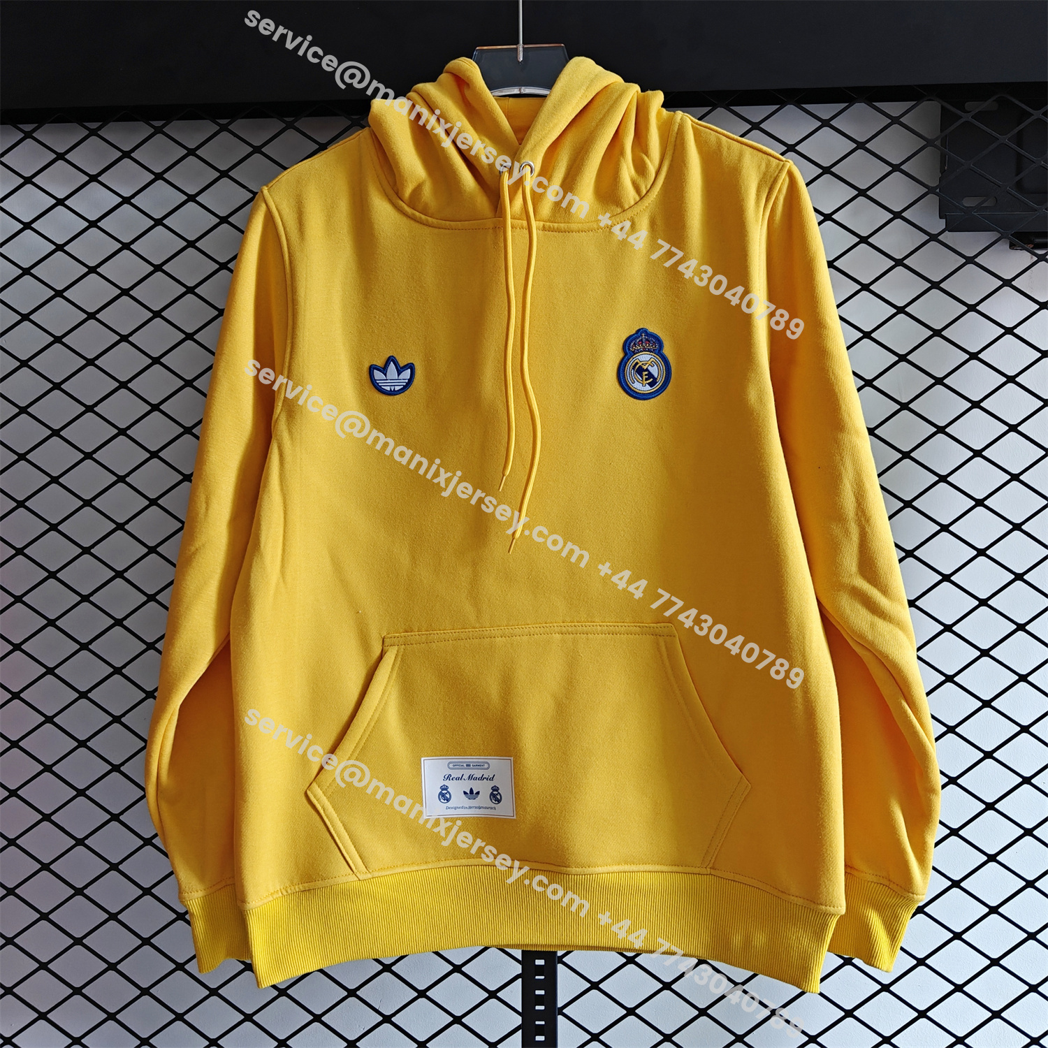 ManixJersey.com | Real Madrid 25-26 Originals Terrace Icon Unisex Pullover Hoodie -Customize Name, Number and Patch | Worldwide Shipping