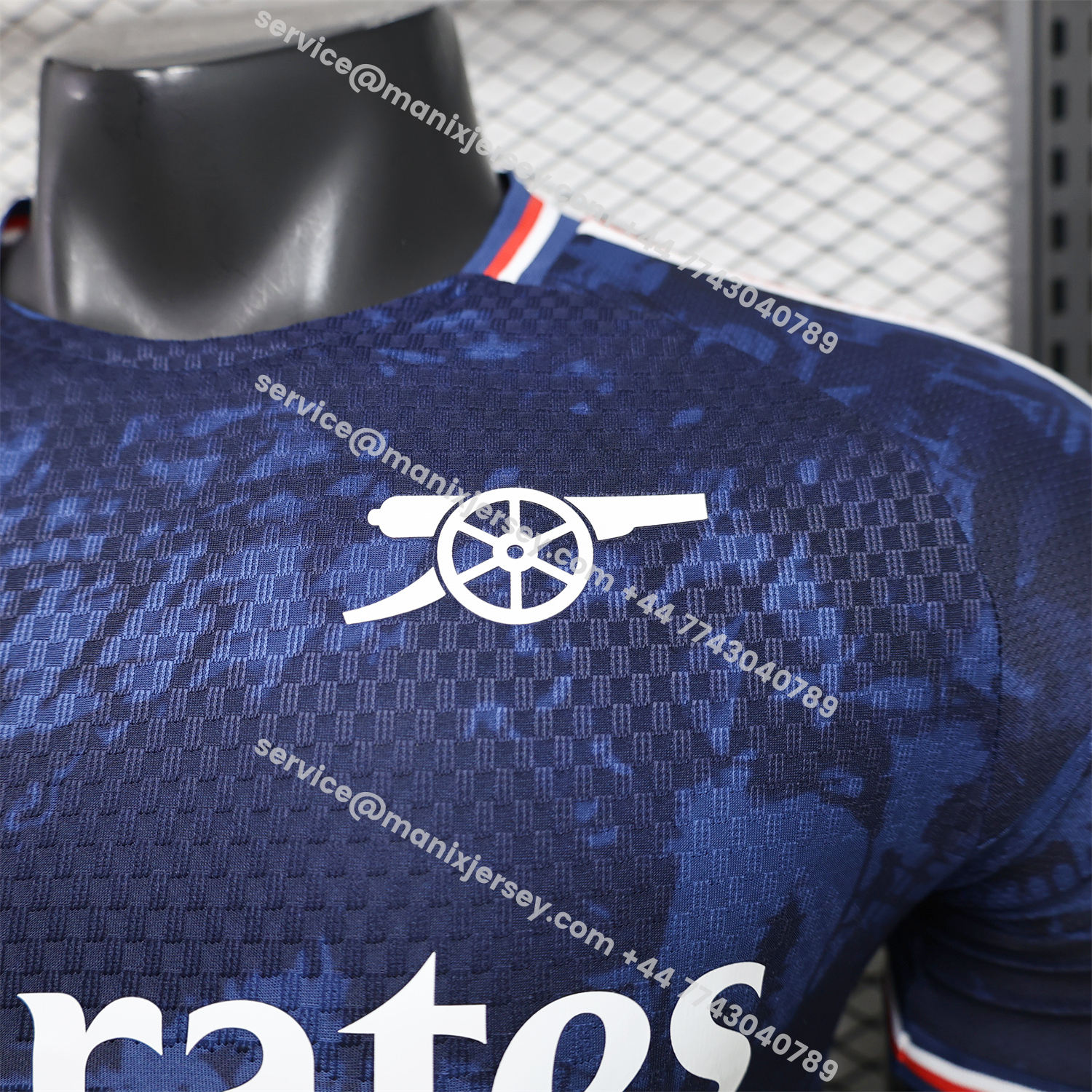Arsenal 26-27 Dark Blue Digital Pattern Cannon Special Edition Jersey - Player Version:football jersey mysite: unitedjerseyfootball 邓江浪:football