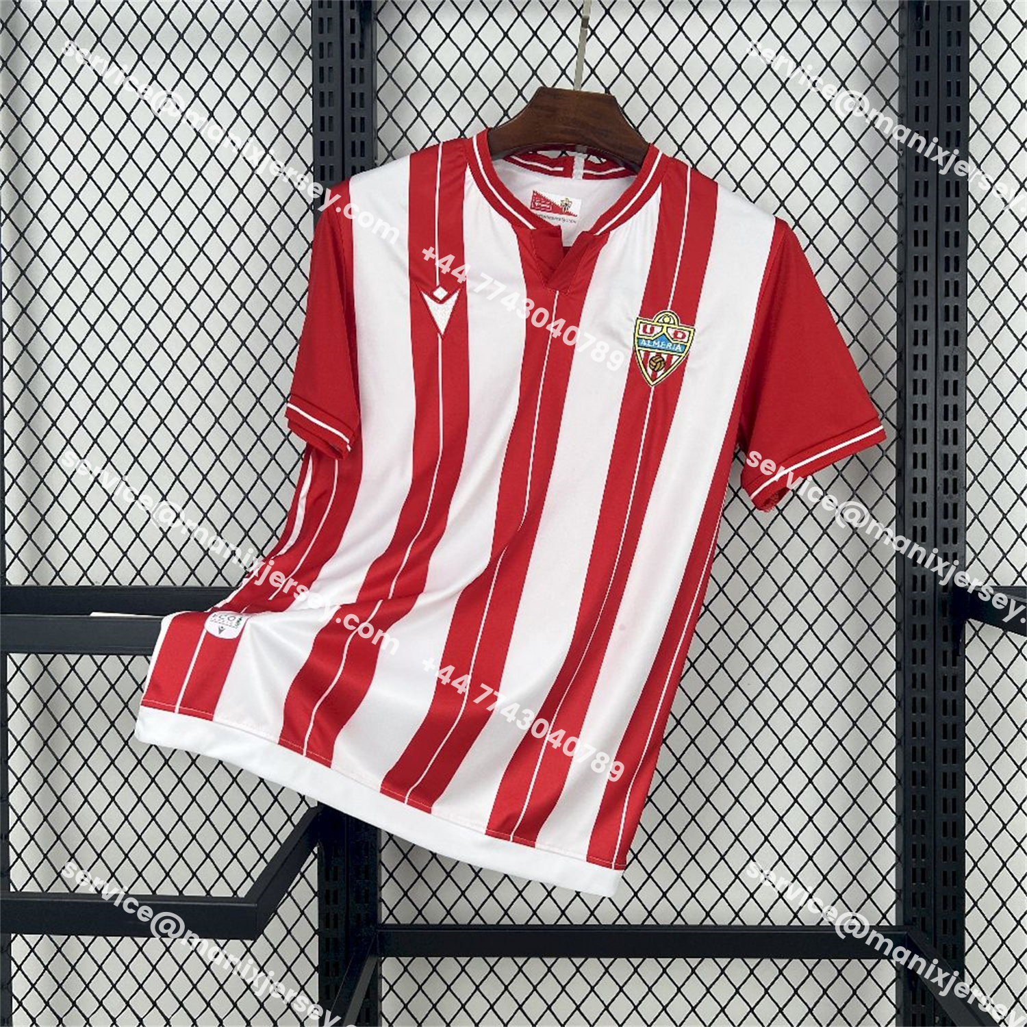 ManixJersey.com | U.D. Almería 25-26 Home Jersey - Fans Version -Customize Name, Number and Patch | Worldwide Shipping