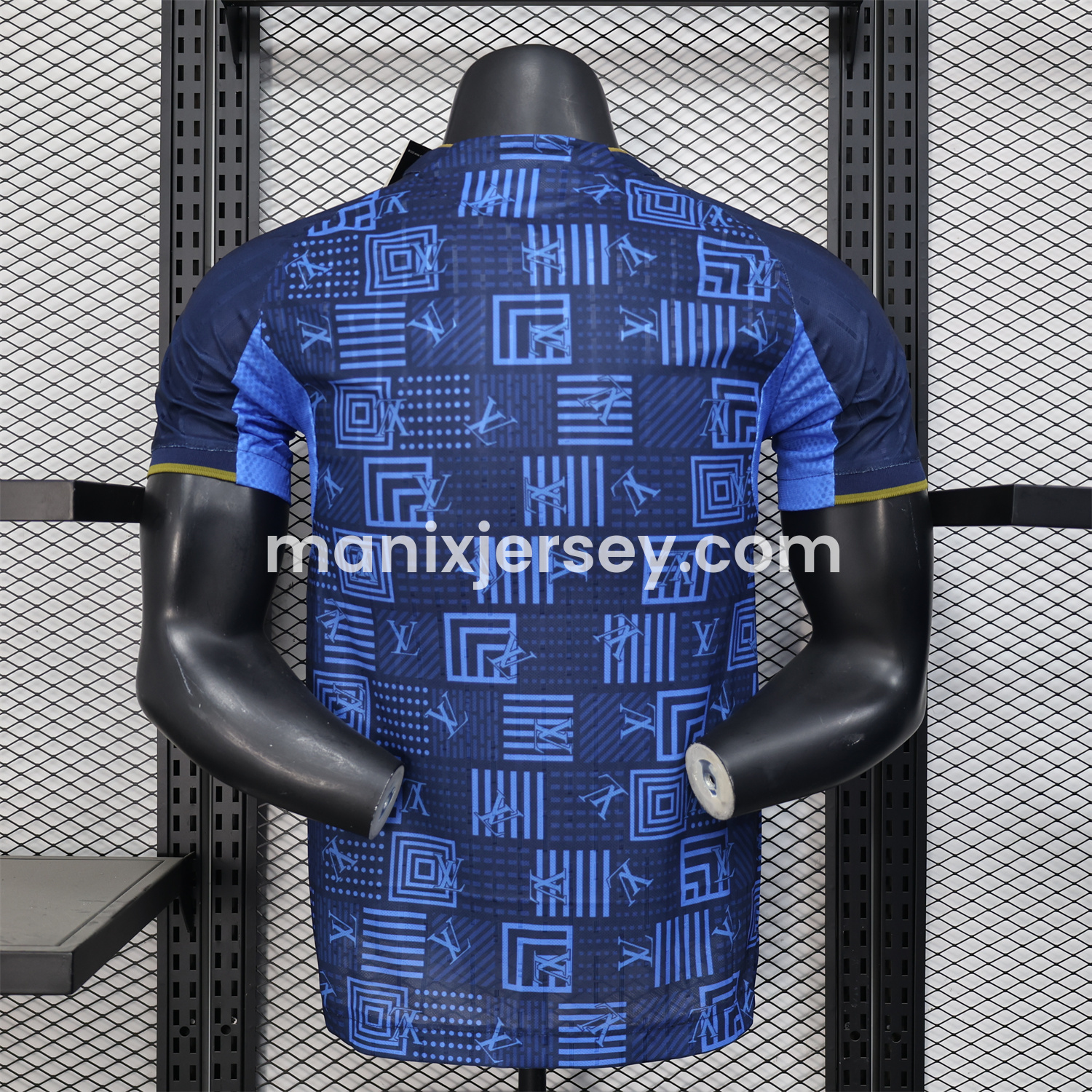ManixJersey.com | Real Madrid 25-26 Blue Gold Special Edition Jersey - Player Version -Customize Name, Number and Patch | Worldwide Shipping
