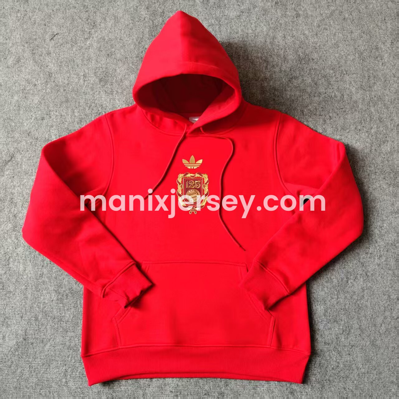 ManixJersey.com | Bayern Munich 2025 125th Anniversary Unisex Pullover Hoodie -Customize Name, Number and Patch | Worldwide Shipping