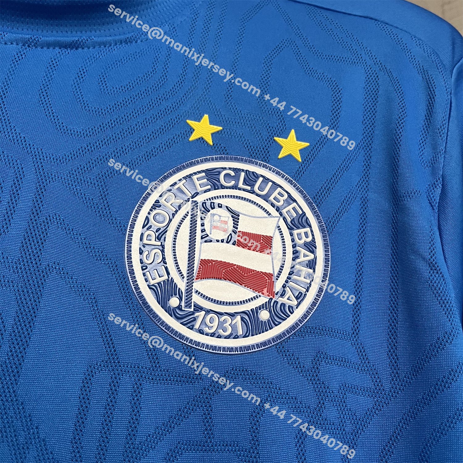 ManixJersey.com | Bahia 25-26 Blue Training Jersey - Fans Version -Customize Name, Number and Patch | Worldwide Shipping