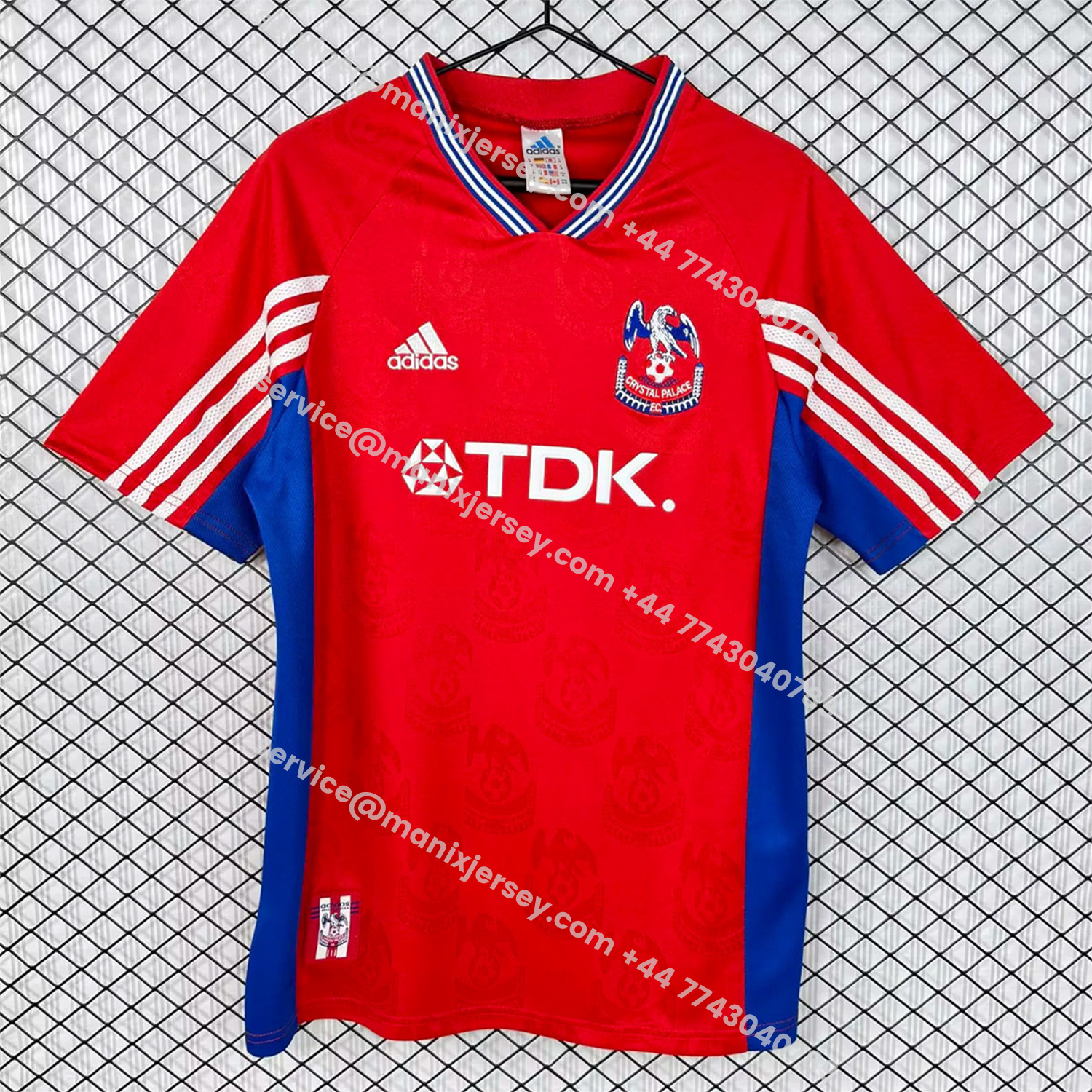ManixJersey.com | Retro Crystal Palace 1998-99 Home Jersey -Customize Name, Number and Patch | Worldwide Shipping