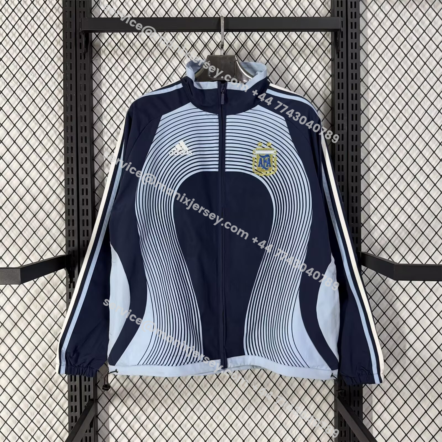 Argentina 2026 Windbreaker Jacket - Black And Blue:football jersey mysite: unitedjerseyfootball 邓江浪:football