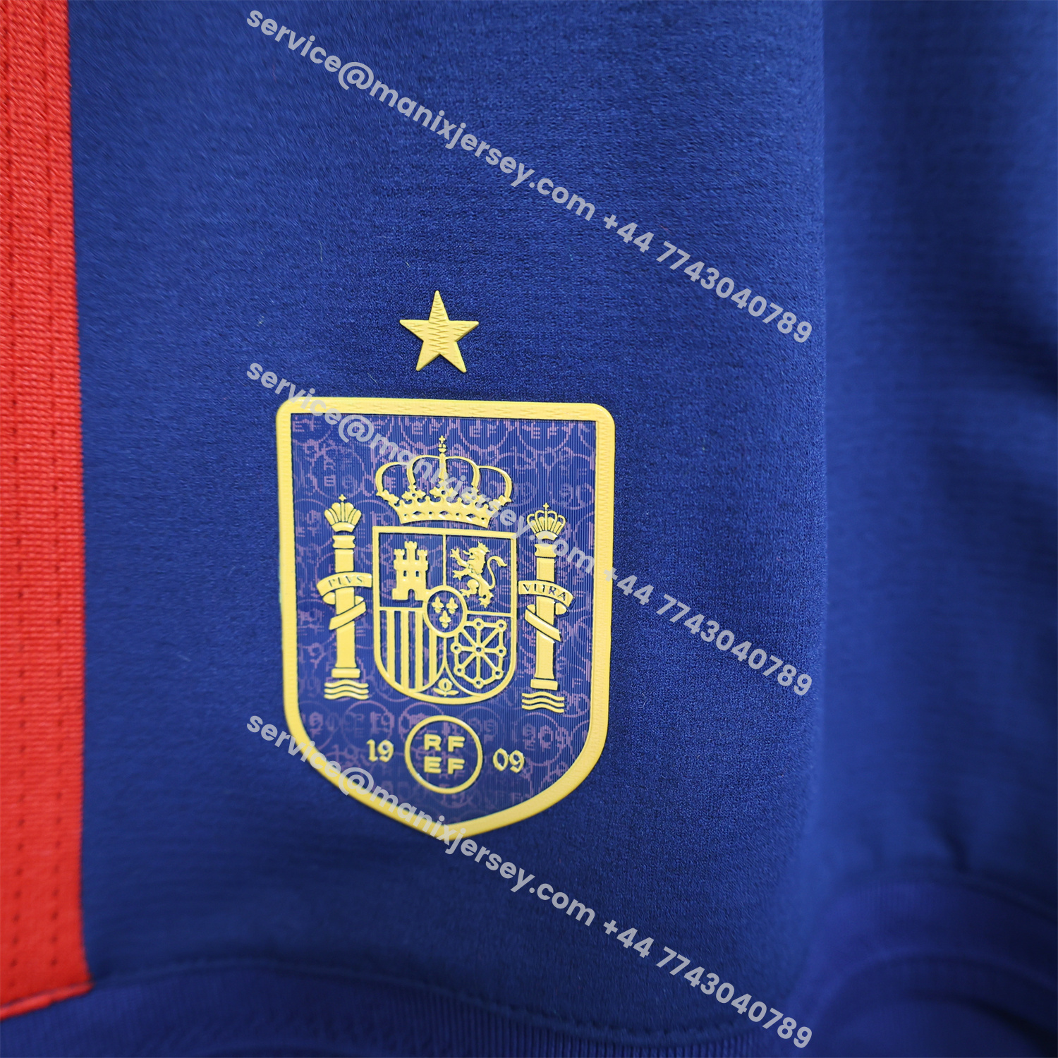 ManixJersey.com | Spain 2026 Home Dark Blue Shorts - Player Version -Customize Name, Number and Patch | Worldwide Shipping