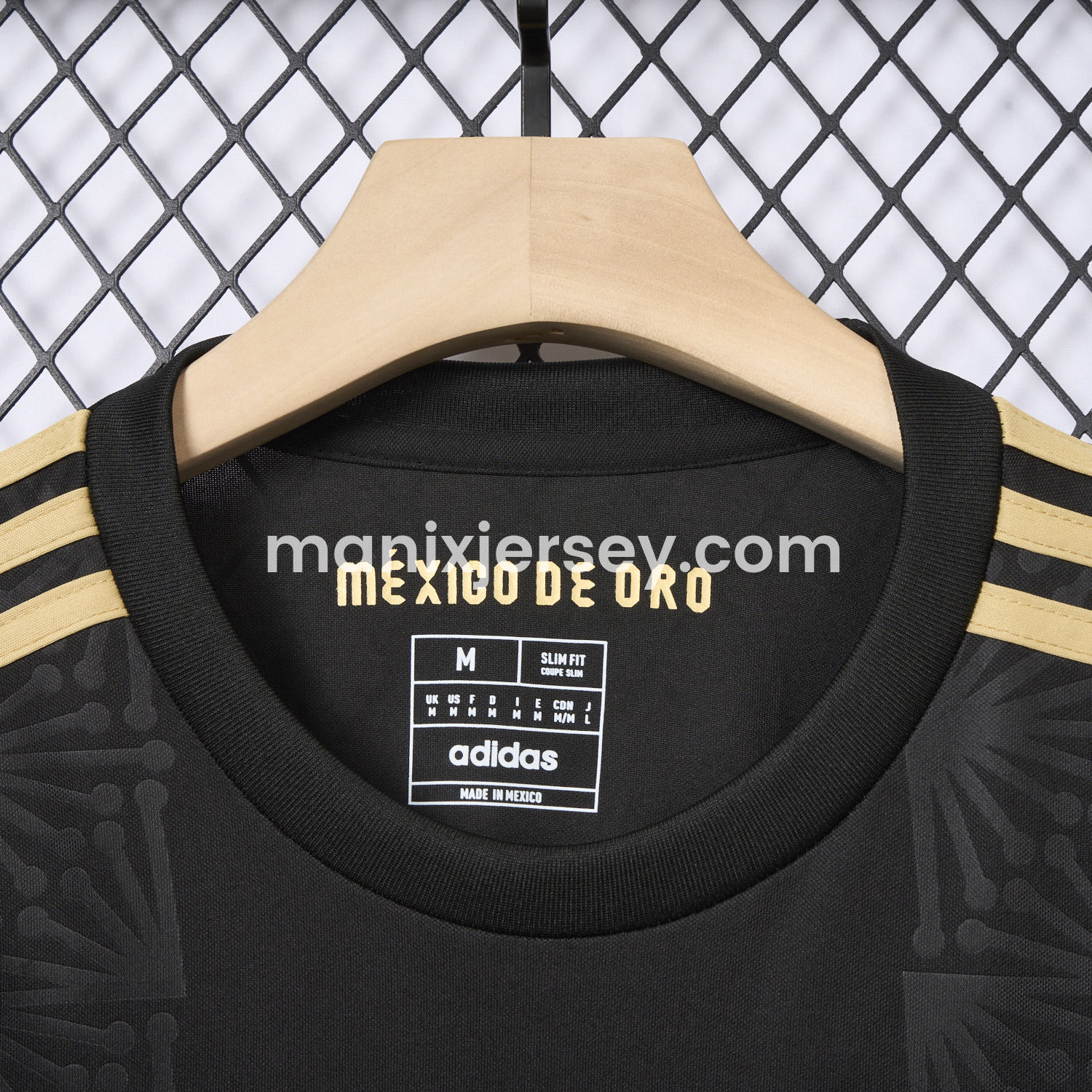 ManixJersey.com | Mexico 2025 Gold Cup Black Long Sleeves Jersey - Fans Version -Customize Name, Number and Patch | Worldwide Shipping