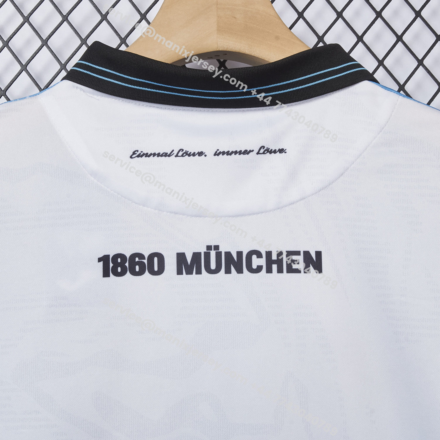 ManixJersey.com | TSV 1860 München Munich 25-26 Blue And White Stripes Home Jersey - Fans Version -Customize Name, Number and Patch | Worldwide Shipping