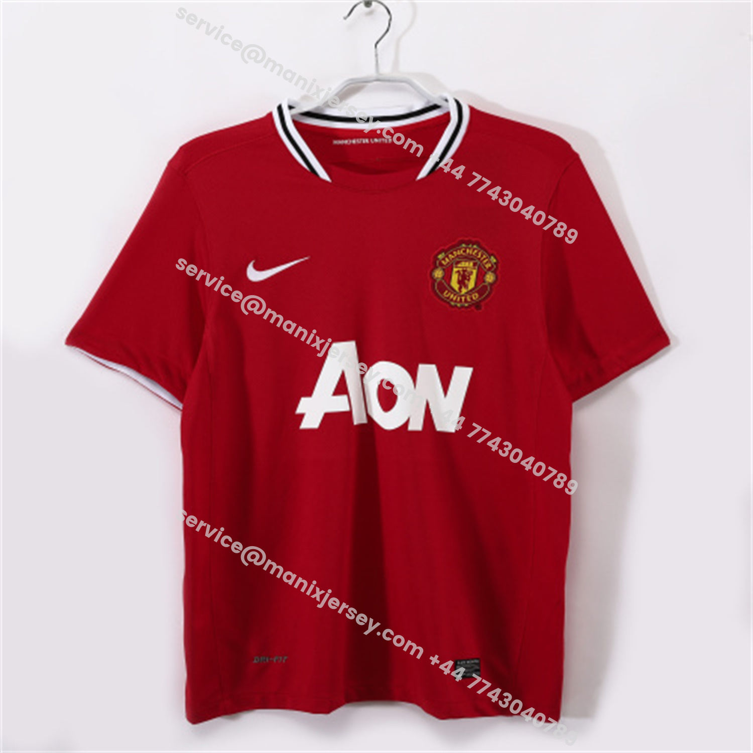 ManixJersey.com | Retro Manchester United 2011-12 Home Jersey -Customize Name, Number and Patch | Worldwide Shipping