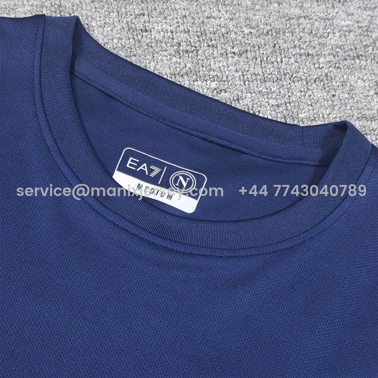 ManixJersey.com | Napoli 25-26 KDB Special Commemorative Blue T-Shirt -Customize Name, Number and Patch | Worldwide Shipping