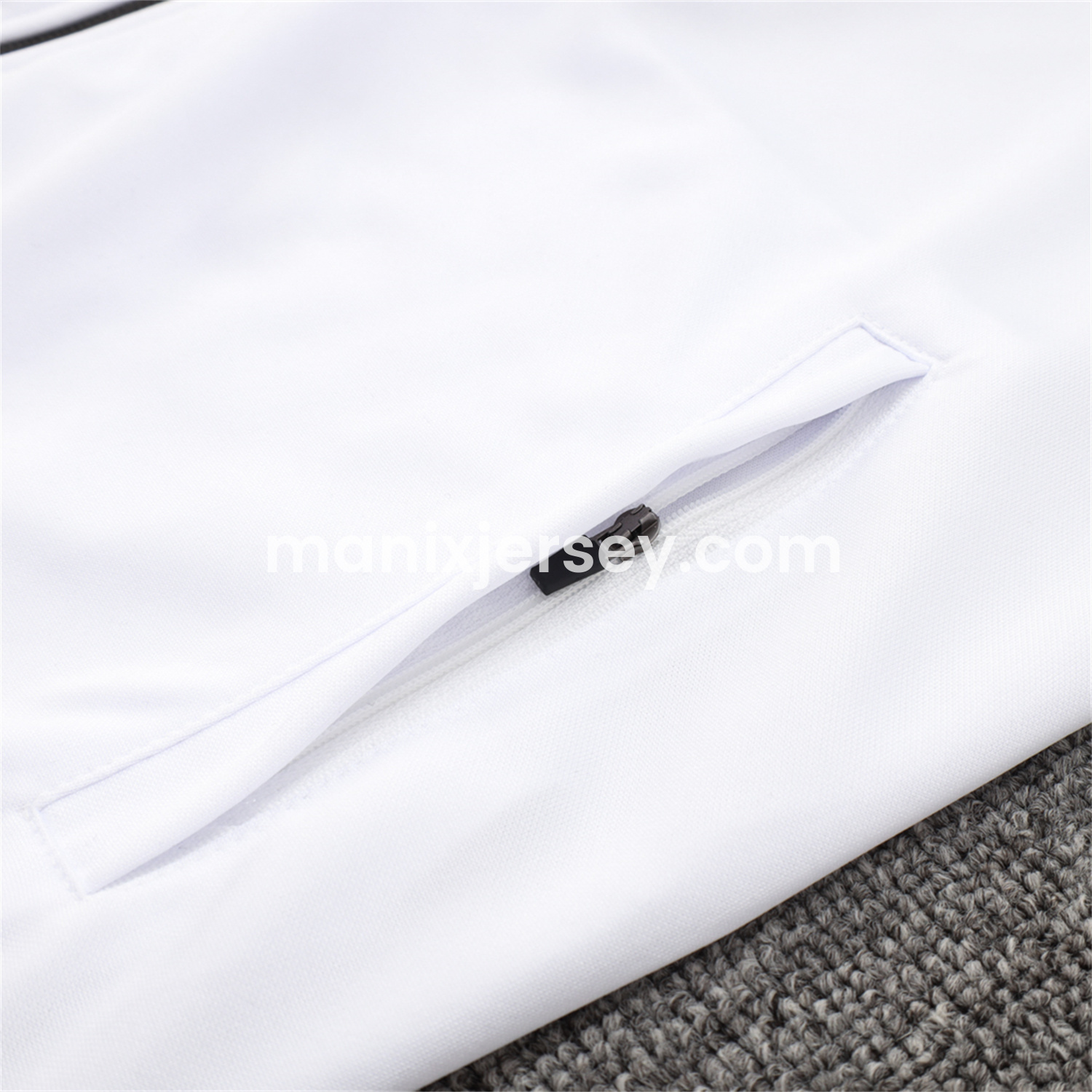 ManixJersey.com | Corinthians 25-26 Jacket Training Tracksuit - White Jackets & Black Pants -Customize Name, Number and Patch | Worldwide Shipping