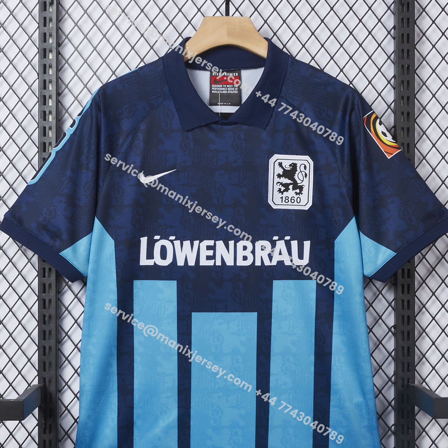ManixJersey.com | Retro TSV 1860 München Munich 1996 Away Jersey -Customize Name, Number and Patch | Worldwide Shipping