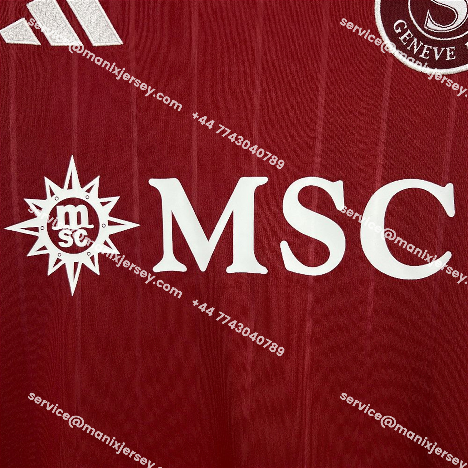 ManixJersey.com | Servette 25-26 Home Jersey - Fans Version -Customize Name, Number and Patch | Worldwide Shipping