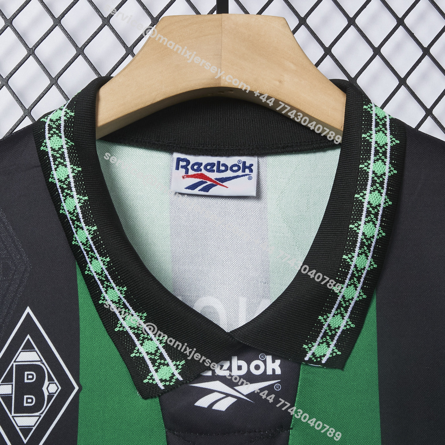 ManixJersey.com | Retro Borussia Mönchengladbach 1995-96 Away Jersey -Customize Name, Number and Patch | Worldwide Shipping