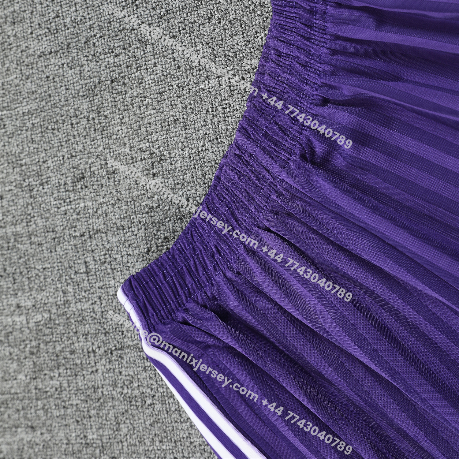 ManixJersey.com | Real Madrid 25-26 Vest Training Set - Pure White Vest & Purple Shorts -Customize Name, Number and Patch | Worldwide Shipping