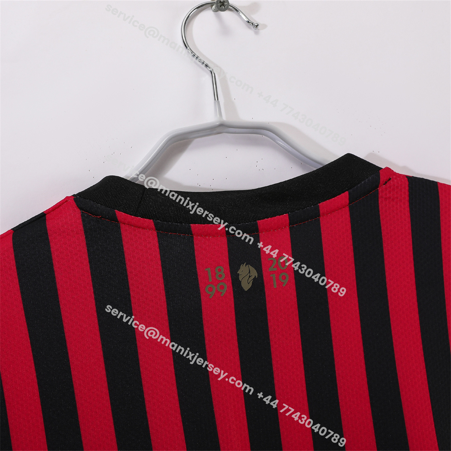 ManixJersey.com | Retro AC Milan 2019 120th Anniversary Home Jersey -Customize Name, Number and Patch | Worldwide Shipping