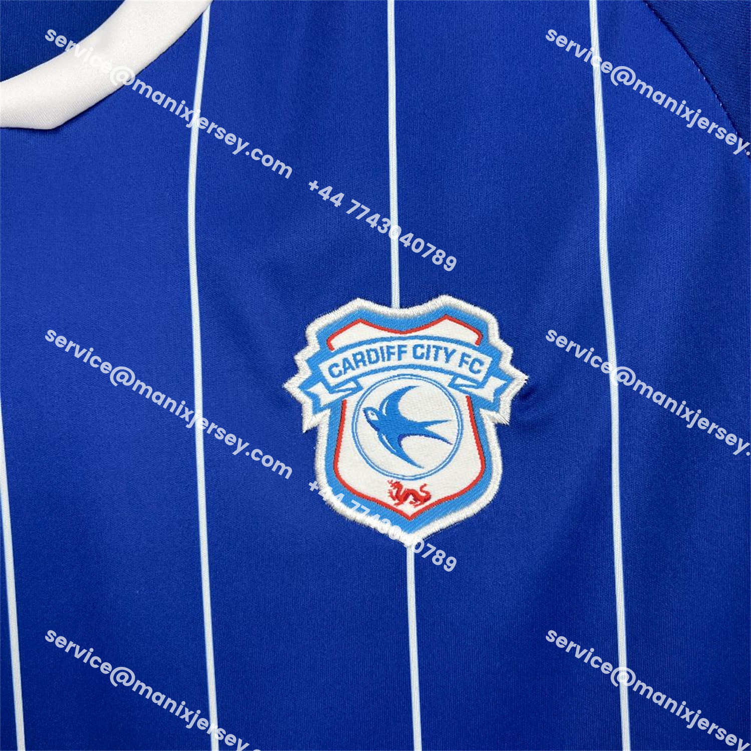 ManixJersey.com | Cardiff City 25-26 Home Jersey - Fans Version -Customize Name, Number and Patch | Worldwide Shipping