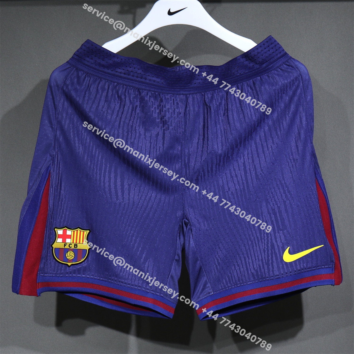ManixJersey.com | Barcelona 25-26 Home Blue Shorts - Player Version -Customize Name, Number and Patch | Worldwide Shipping