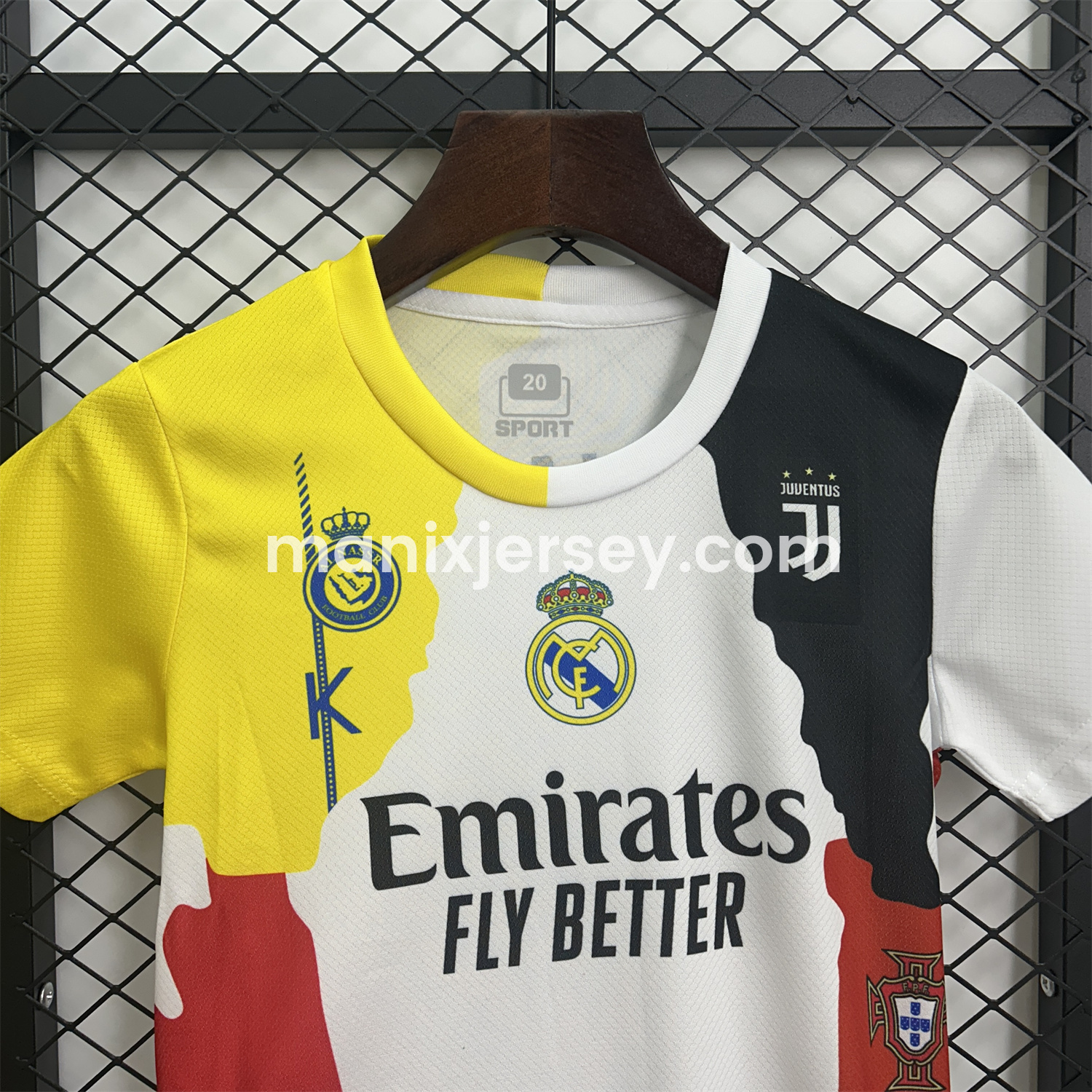 ManixJersey.com | Cristiano Ronaldo Career Commemorative Kids Kit - Real Madrid Manchester United Juventus Portugal Al Nassr Sporting CP - Player Version -Customize Name, Number and Patch | Worldwide Shipping