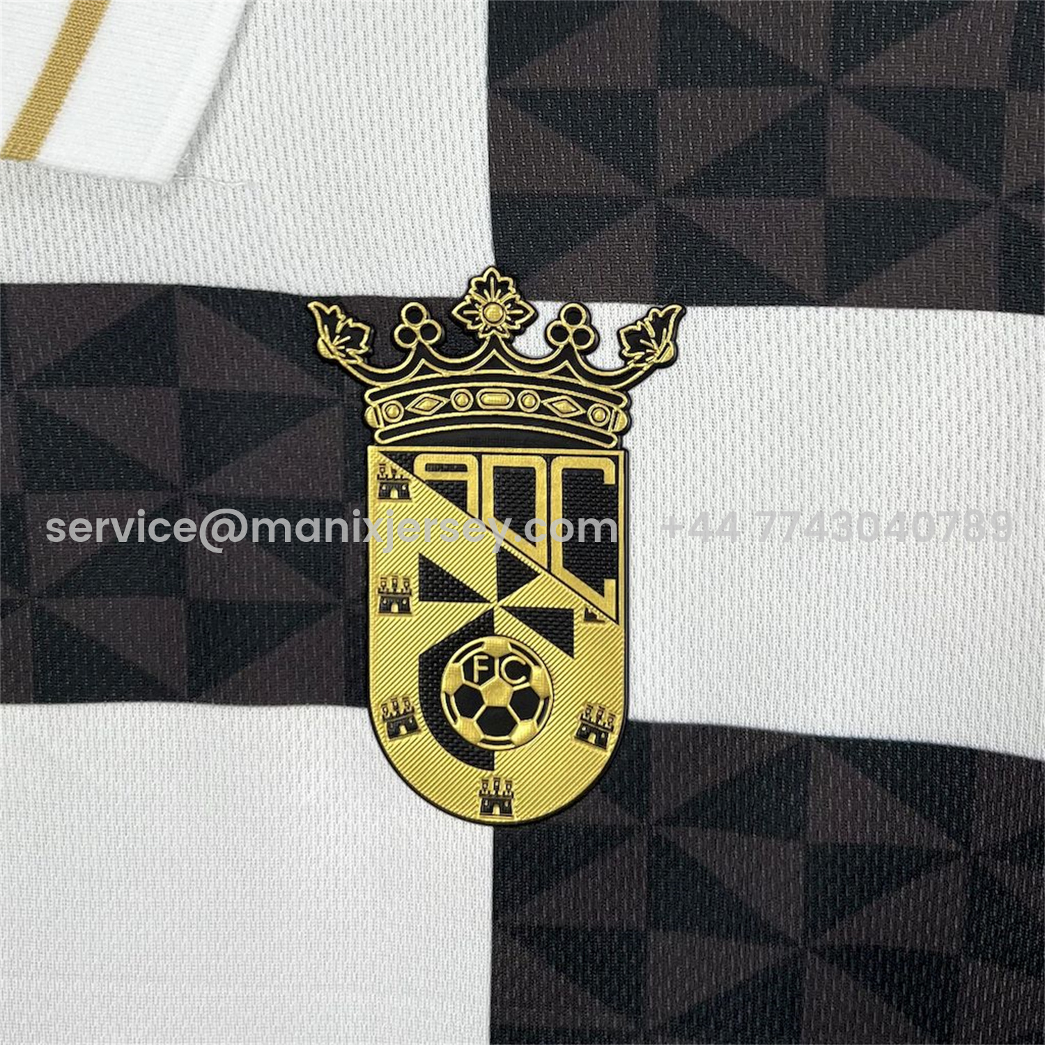 ManixJersey.com | AD Ceuta 24-25 Copa del Rey Black White Jersey - Fans Version -Customize Name, Number and Patch | Worldwide Shipping