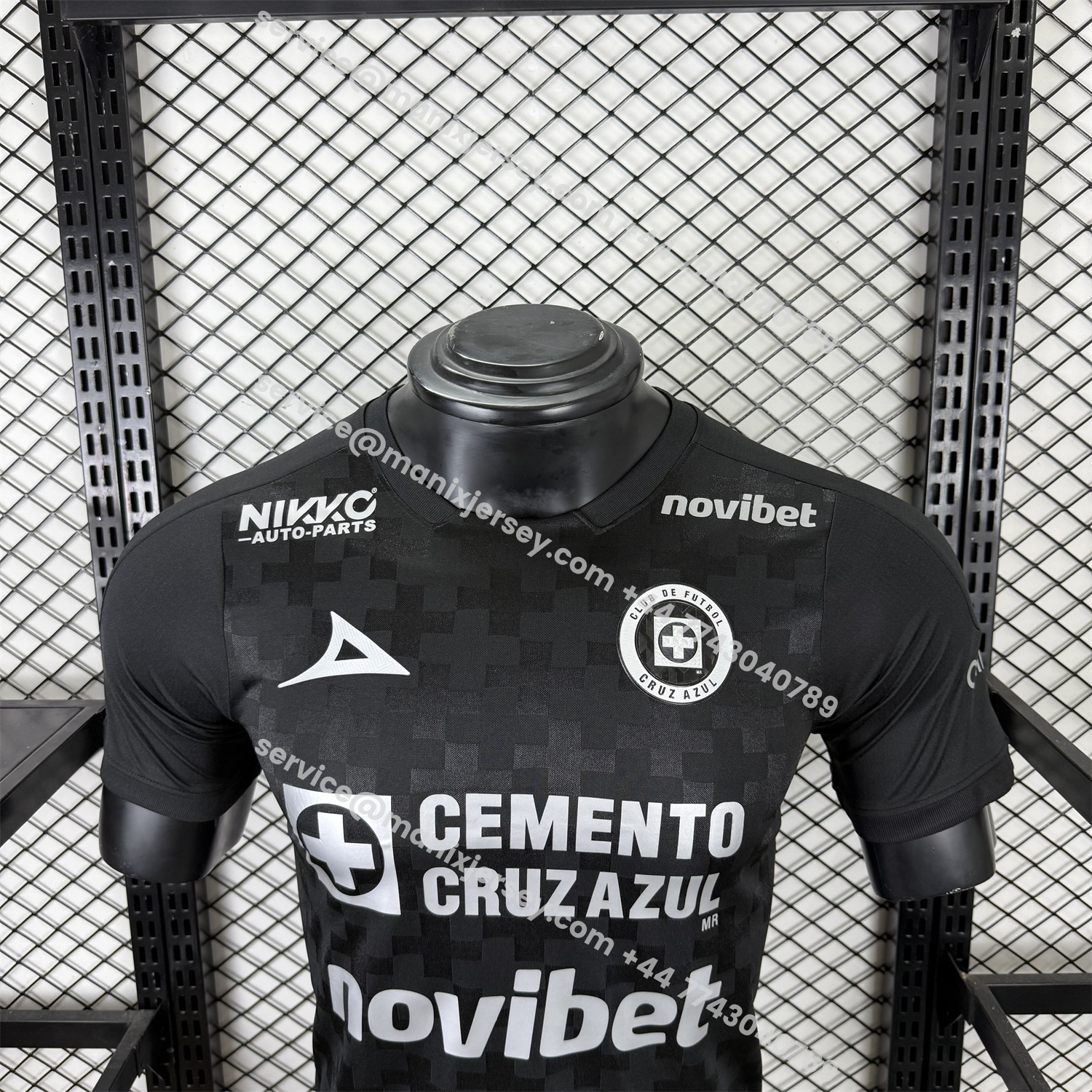 ManixJersey.com | Cruz Azul 25-26 Third Black Jersey - Player Version -Customize Name, Number and Patch | Worldwide Shipping