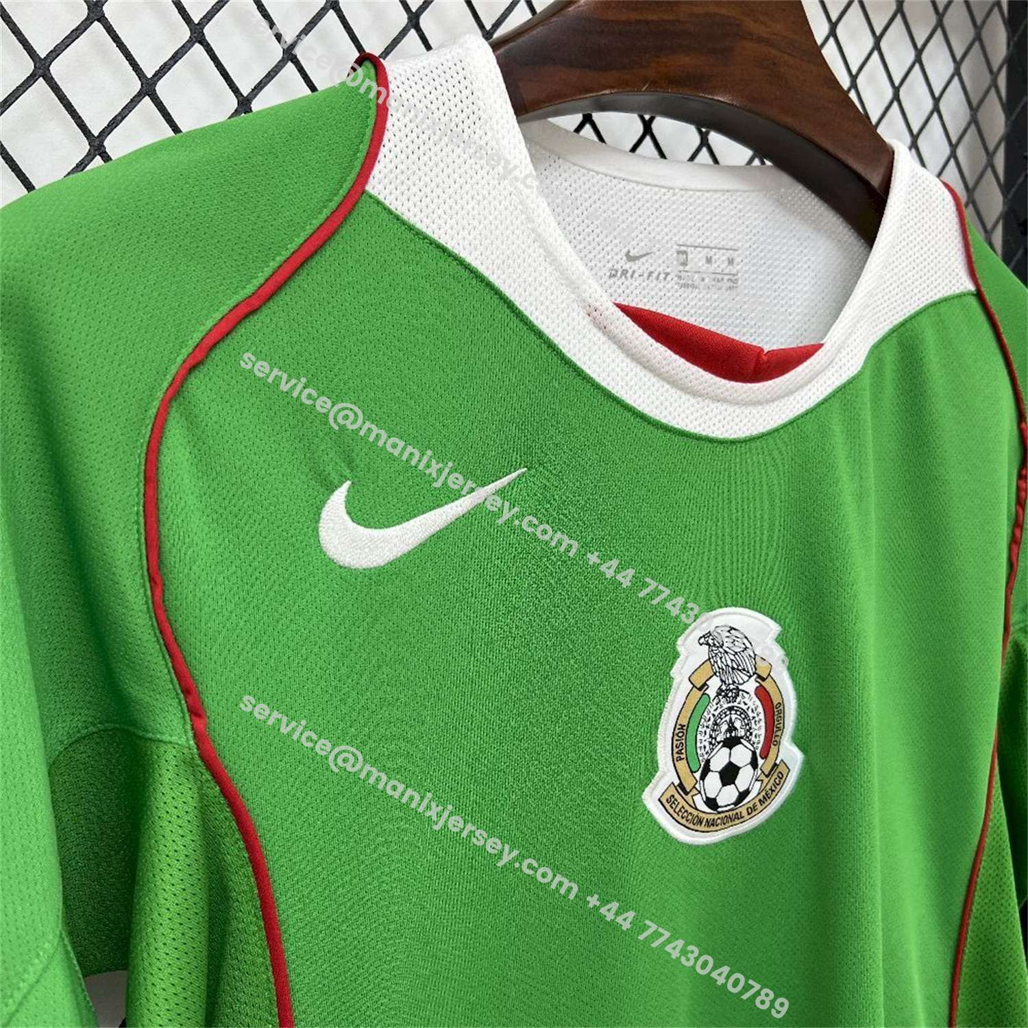 ManixJersey.com | Retro Mexico 2004-05 Home Jersey -Customize Name, Number and Patch | Worldwide Shipping