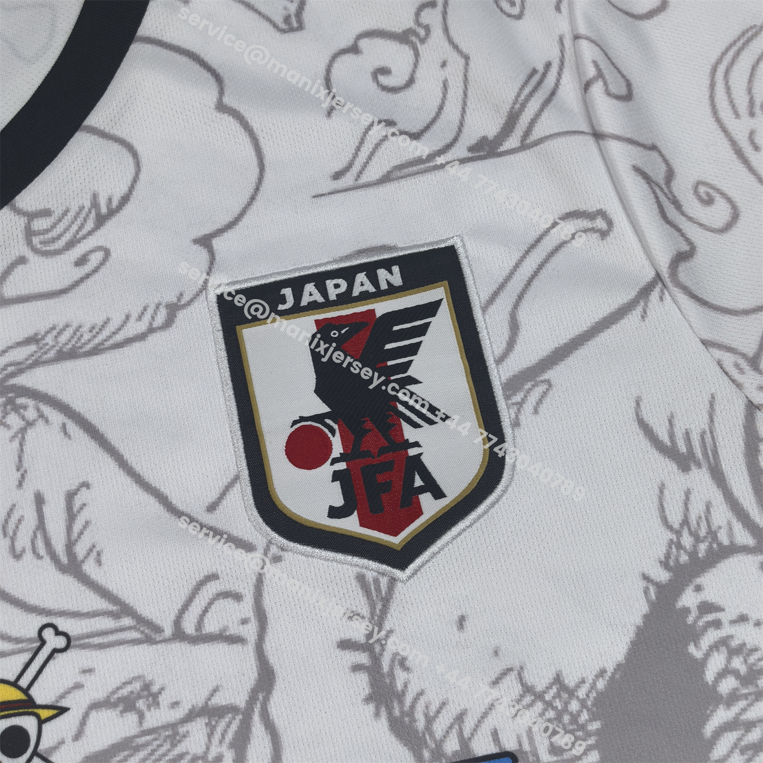ManixJersey.com | Japan 25-26 One Piece Gear 5 White Jersey - Fans Version -Customize Name, Number and Patch | Worldwide Shipping