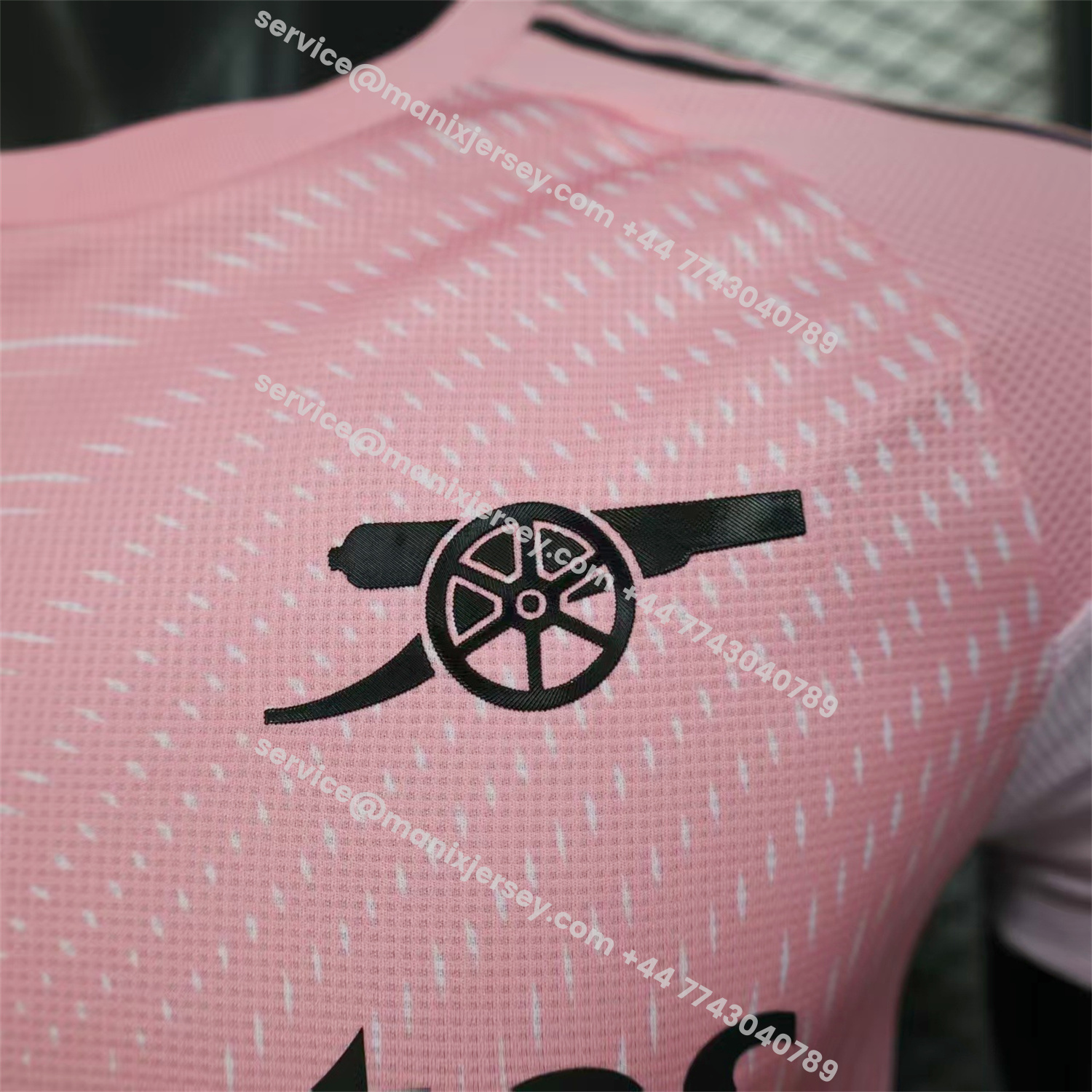 ManixJersey.com | Arsenal 25-26 Pre-Match Training Pink Jersey - Player Version -Customize Name, Number and Patch | Worldwide Shipping