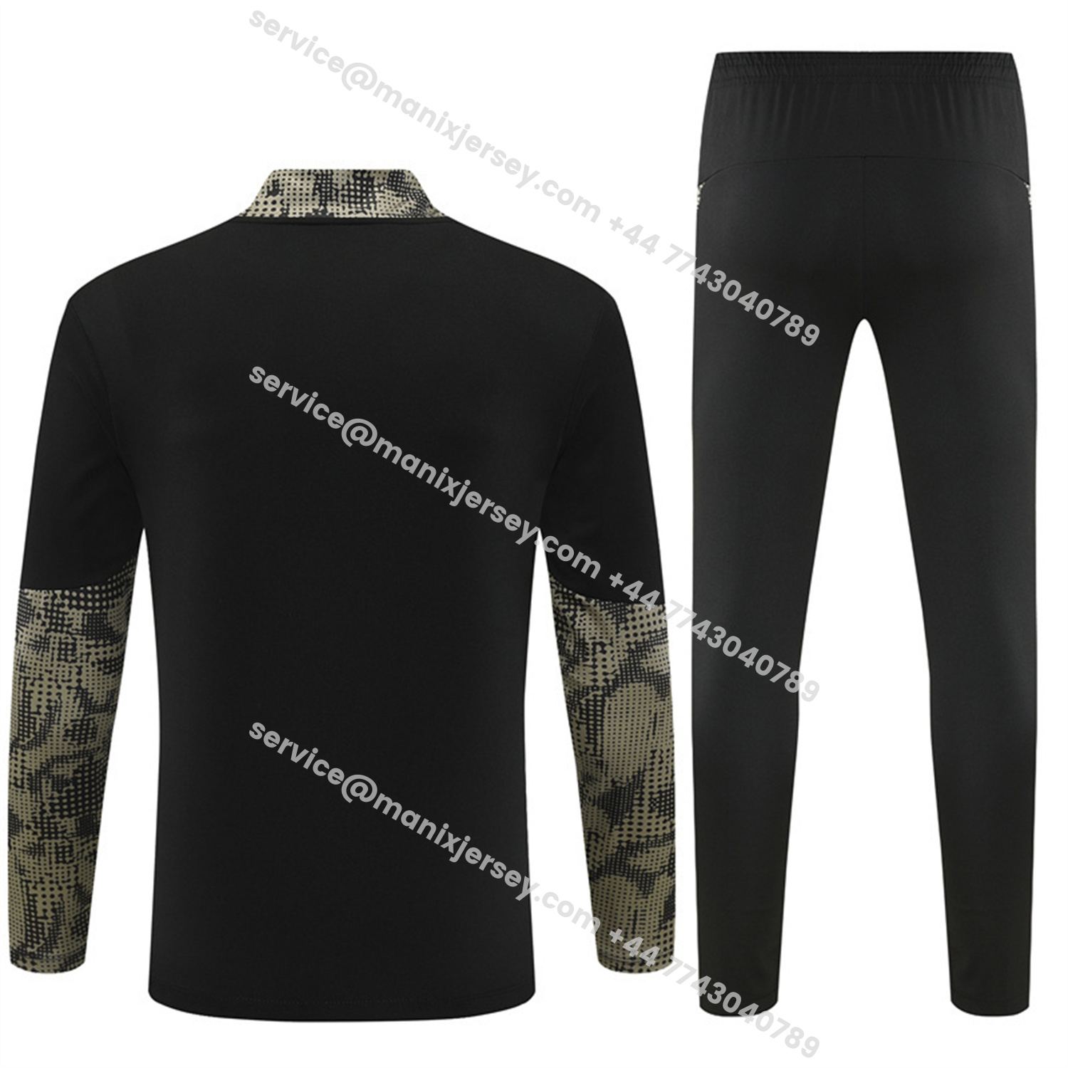 ManixJersey.com | PSV Eindhoven 25-26 Kids Long Sleeve Training Set - Army Green Top & Black Pants -Customize Name, Number and Patch | Worldwide Shipping