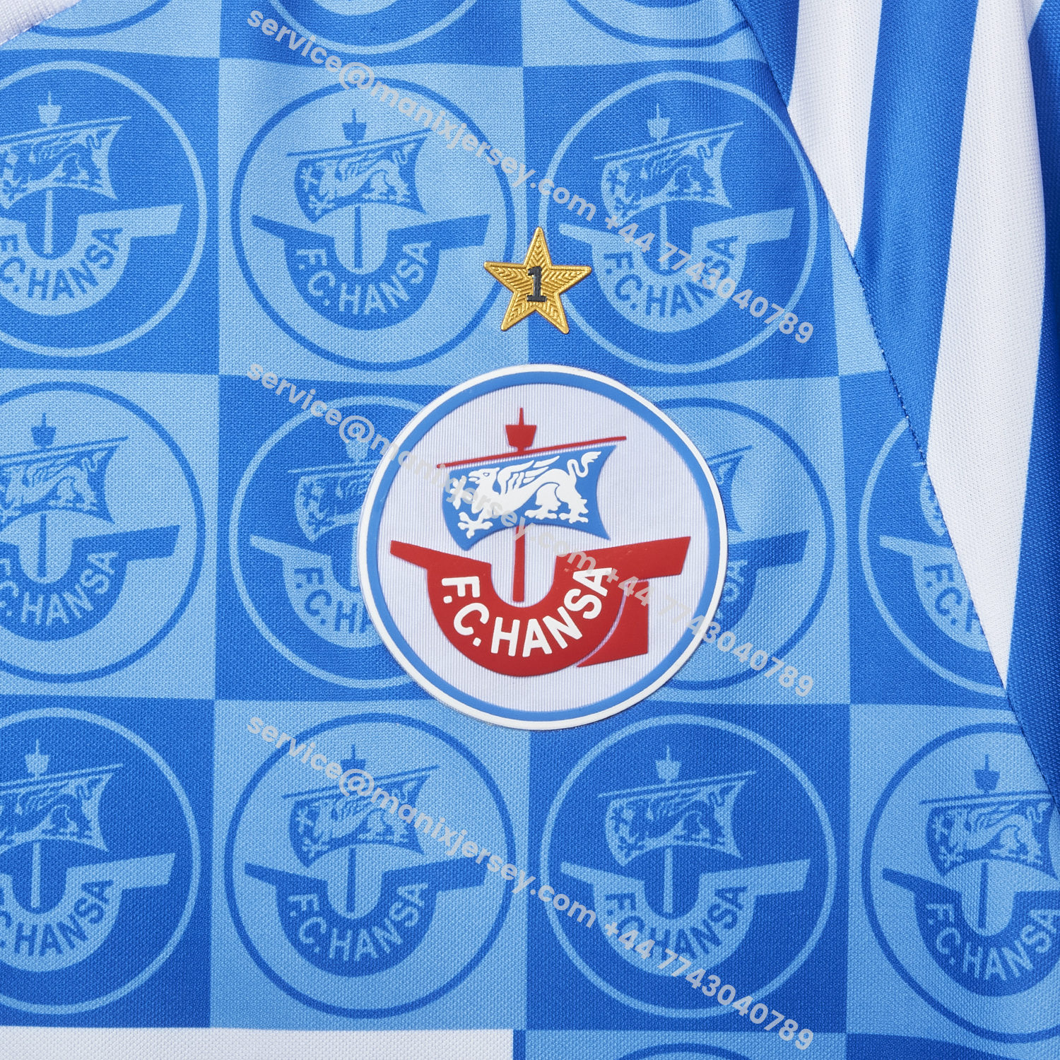 ManixJersey.com | Hansa Rostock 25-26 Home Jersey - Fans Version -Customize Name, Number and Patch | Worldwide Shipping
