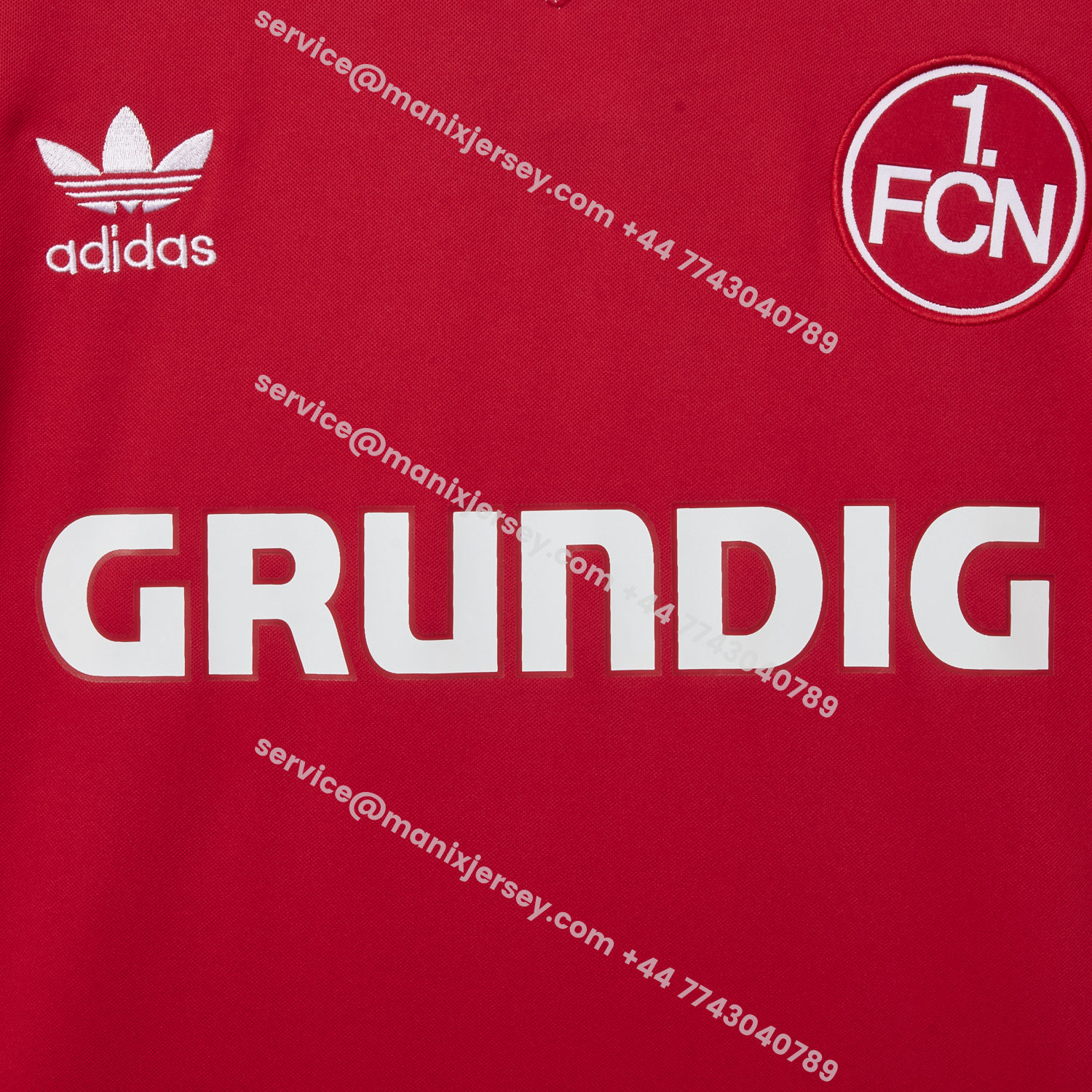 ManixJersey.com | Retro Nürnberg 1978-80 Home Red Jersey -Customize Name, Number and Patch | Worldwide Shipping