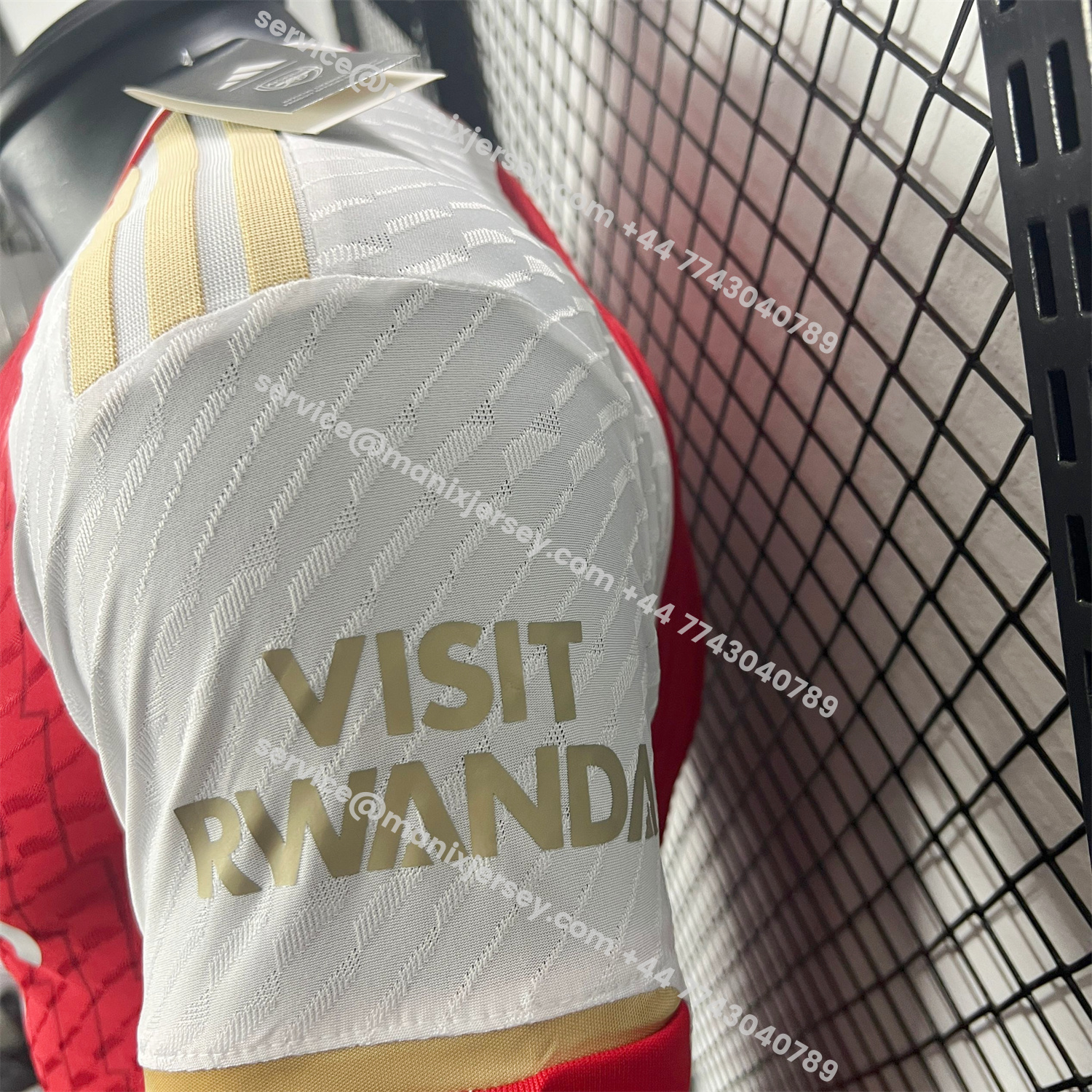 ManixJersey.com | Retro Arsenal 2023-24 Home Red Jersey - Player Version -Customize Name, Number and Patch | Worldwide Shipping